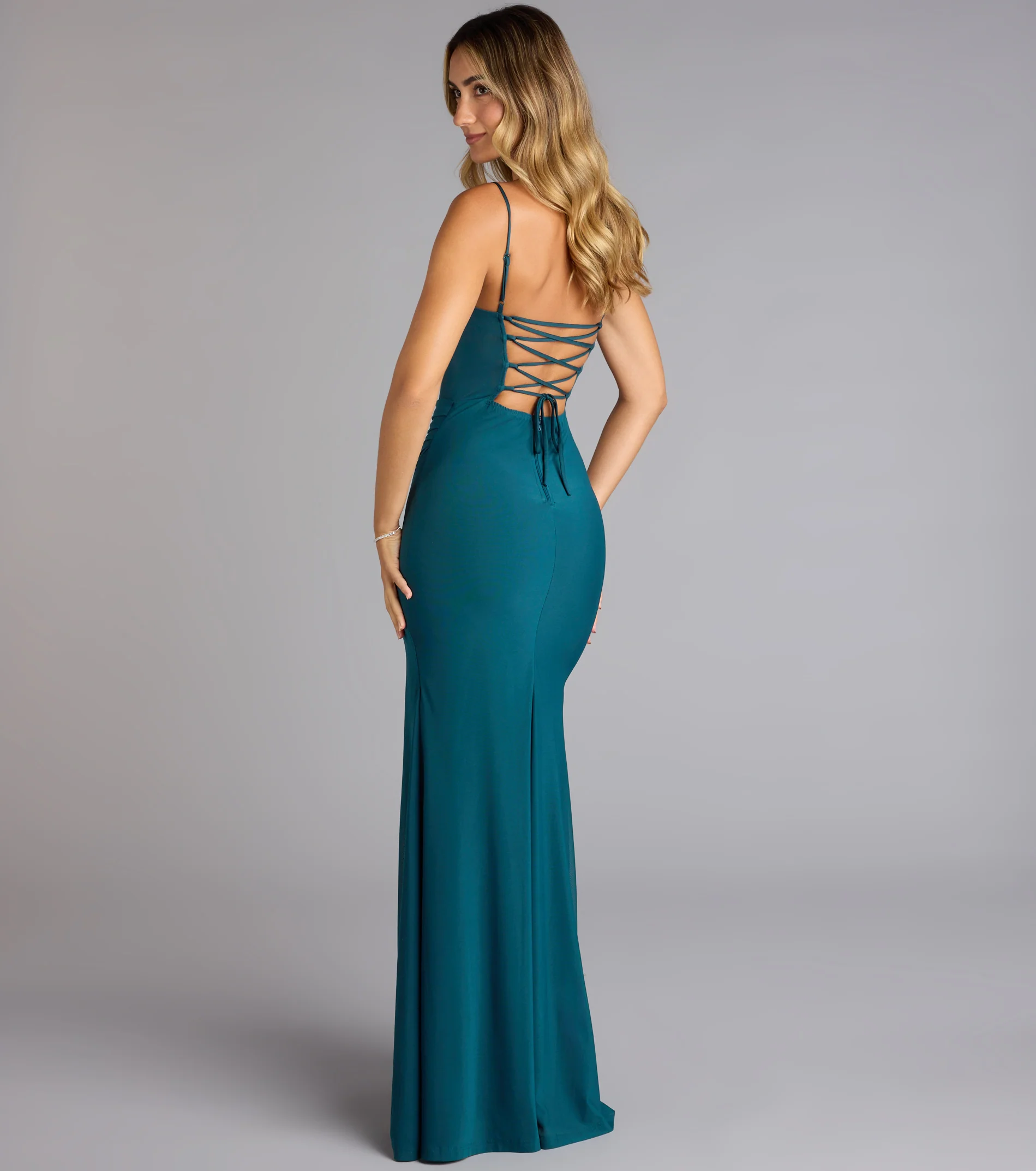 Marabella Mesh Corset Mermaid Formal Dress