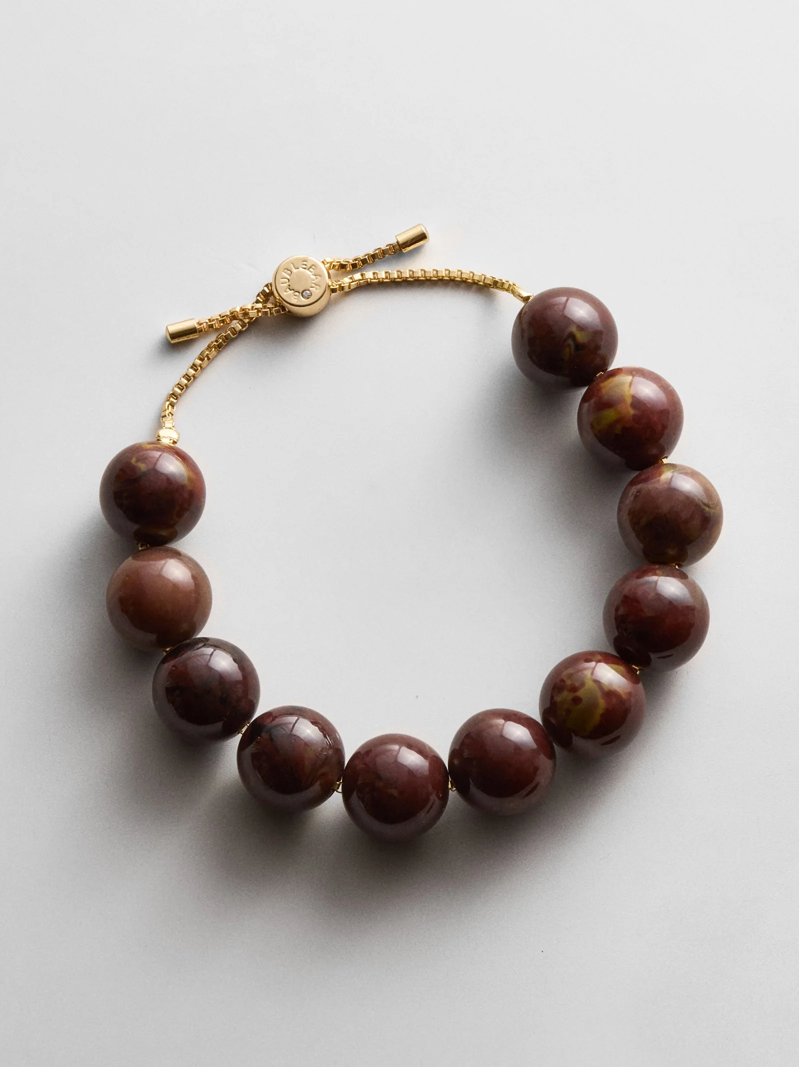 Jane Beaded Bracelet - Chocolate Brown Bead