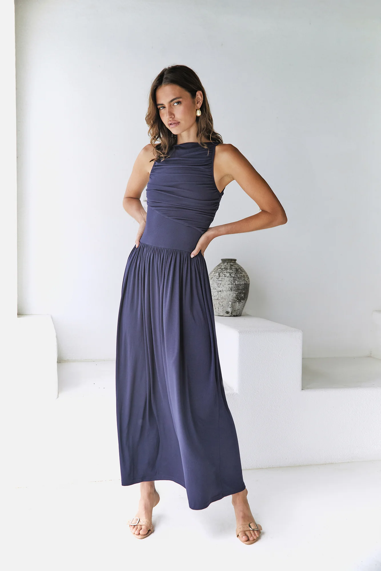 Nalla Maxi Dress Navy