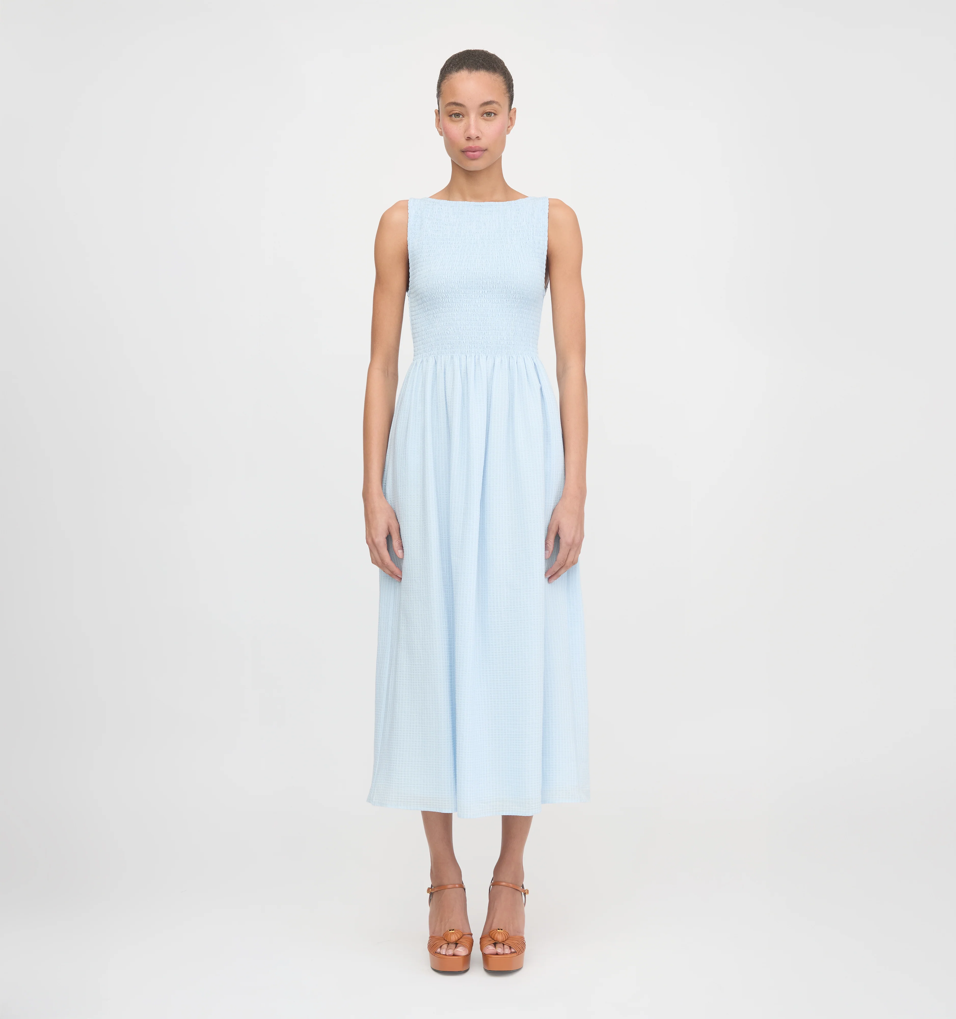 The Cosima Nap Dress - Pale Blue