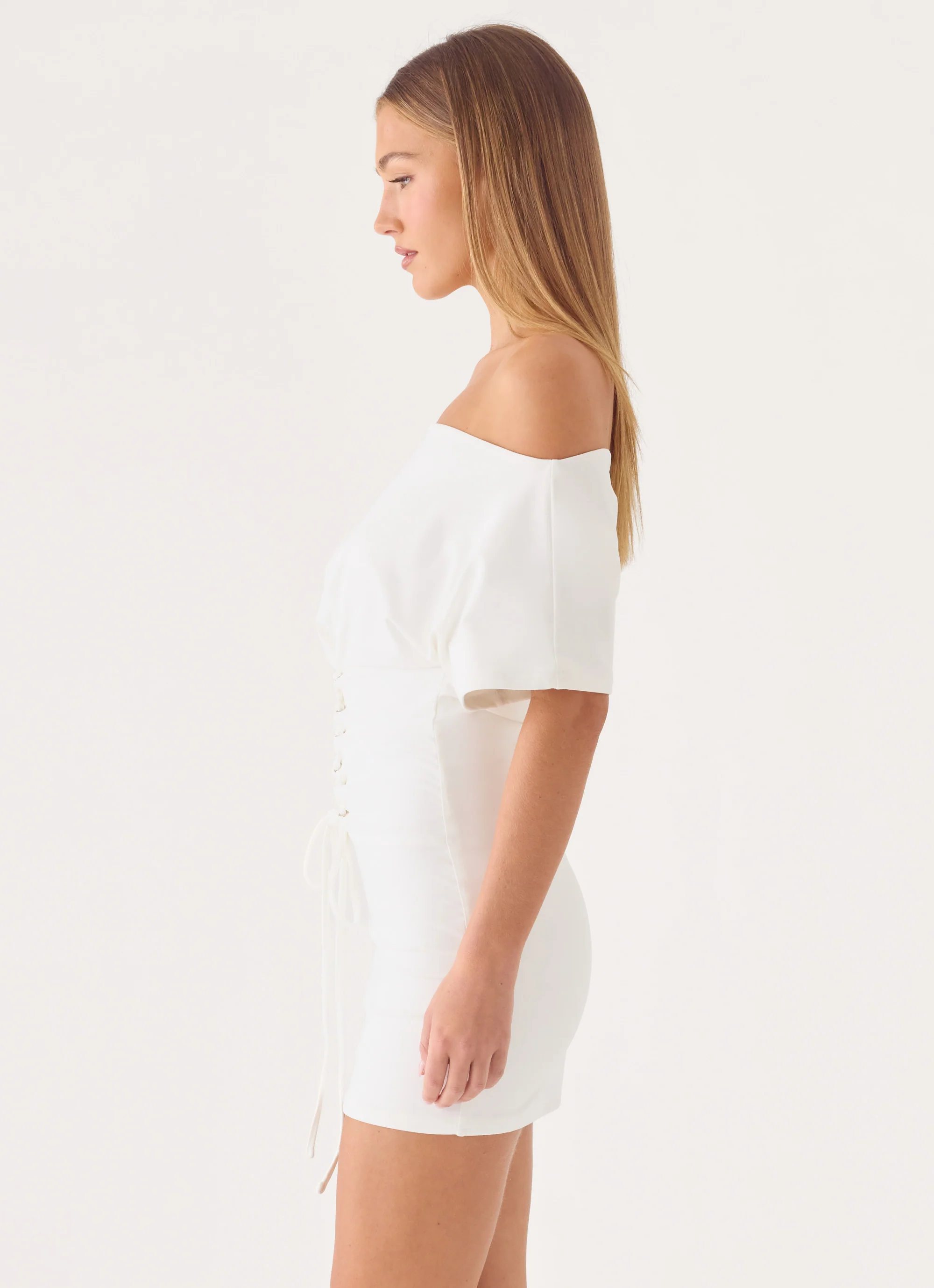 Rafinha Mini Dress - White - luluinthesky