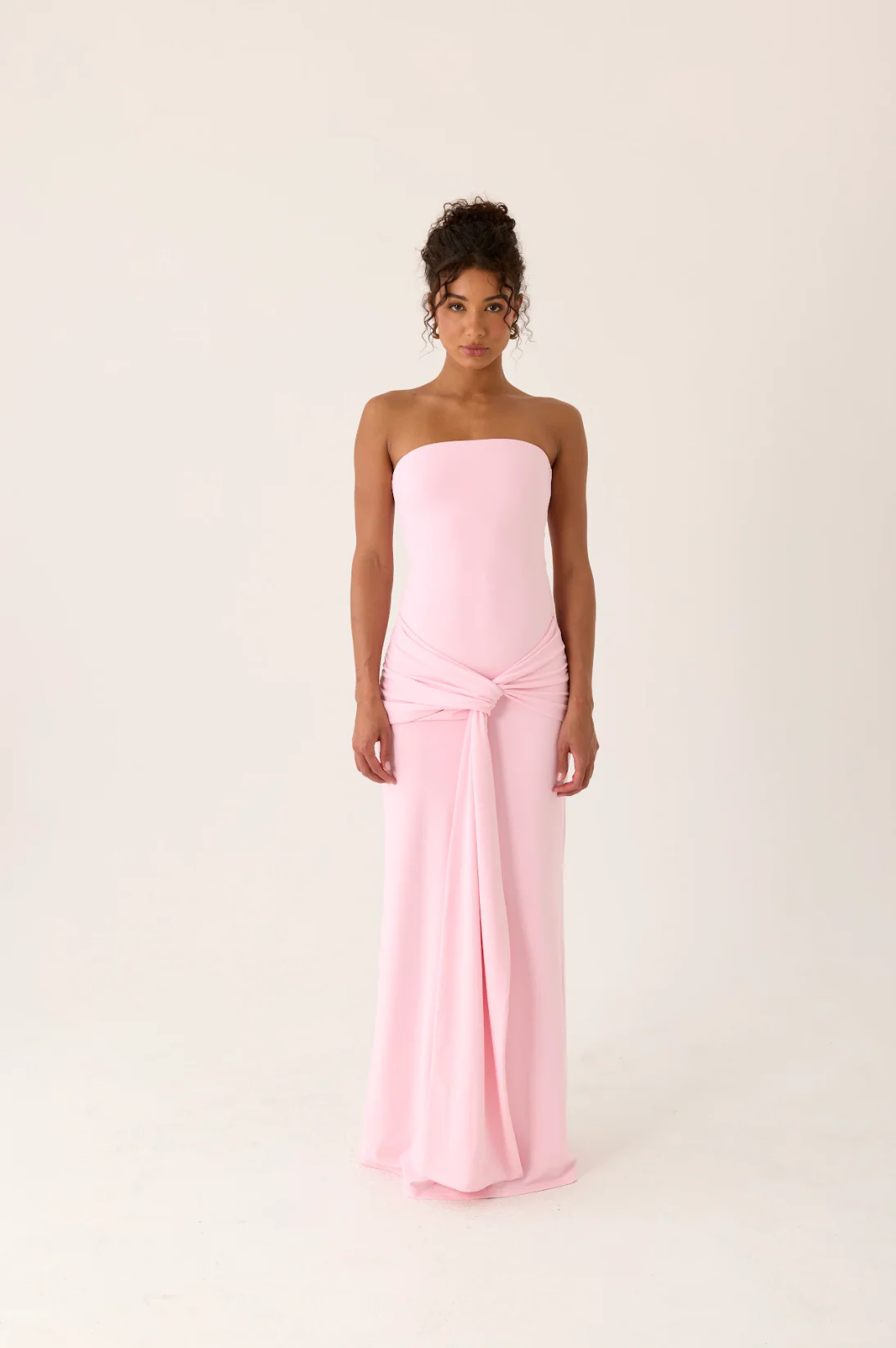 Sandrine Strapless Maxi Dress - Pink