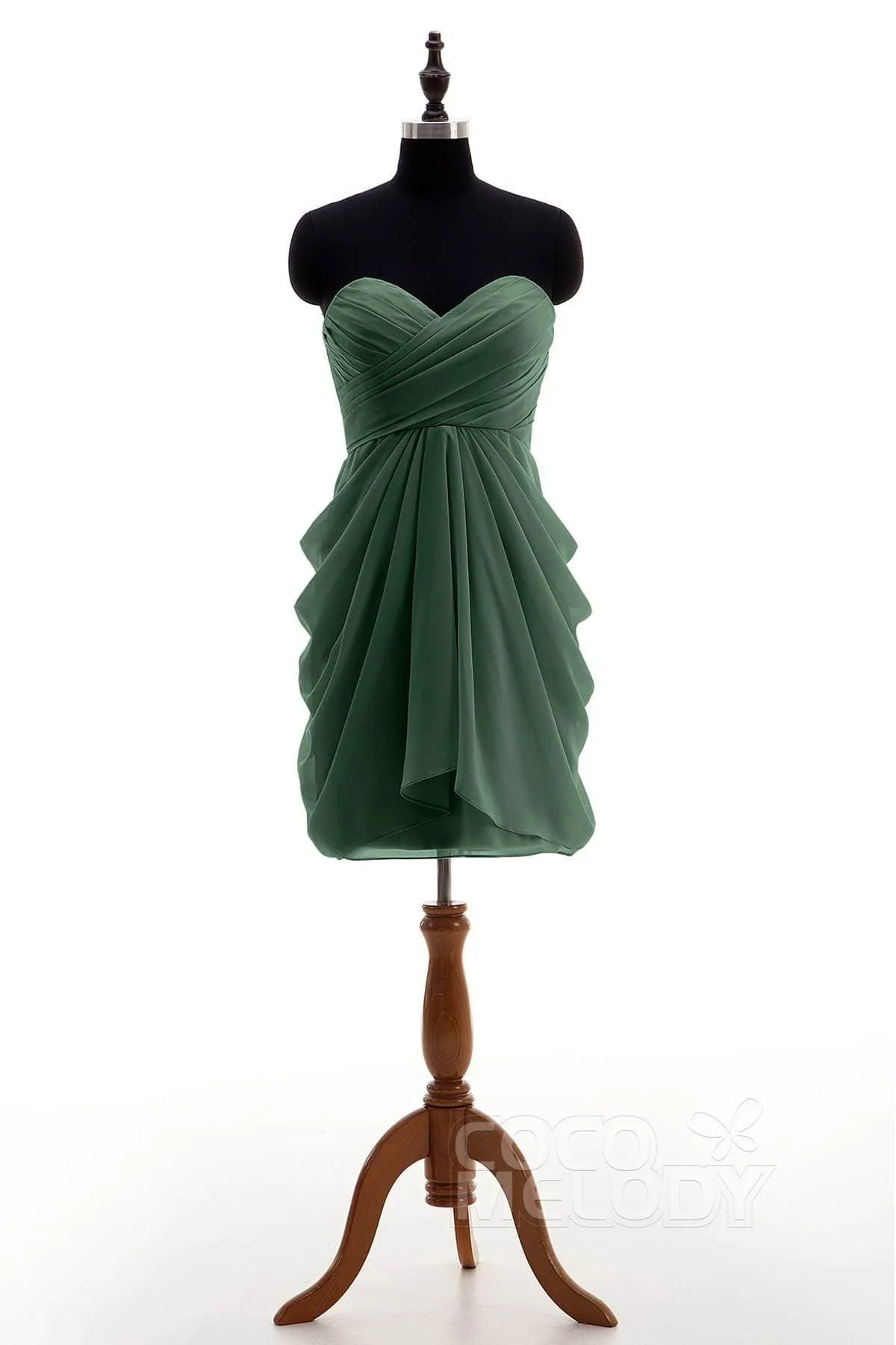 Sheath-Column Knee Length Chiffon Bridesmaid Dress NB2746