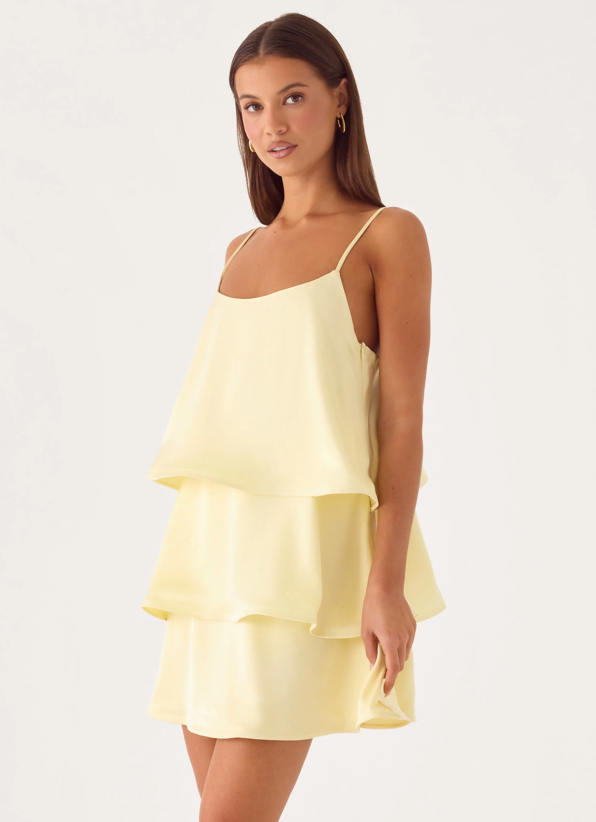 Becka Mini Dress - Yellow - luluinthesky