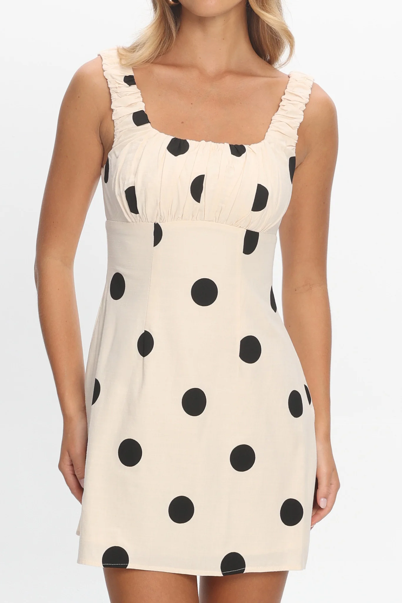 Petronella Mini Dress Polka Dot - luluinthesky
