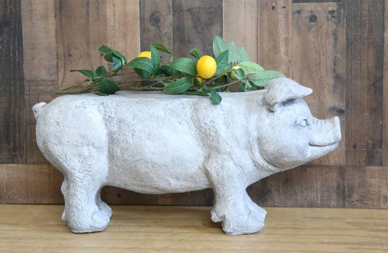 Eclectic Pig Garden Bench