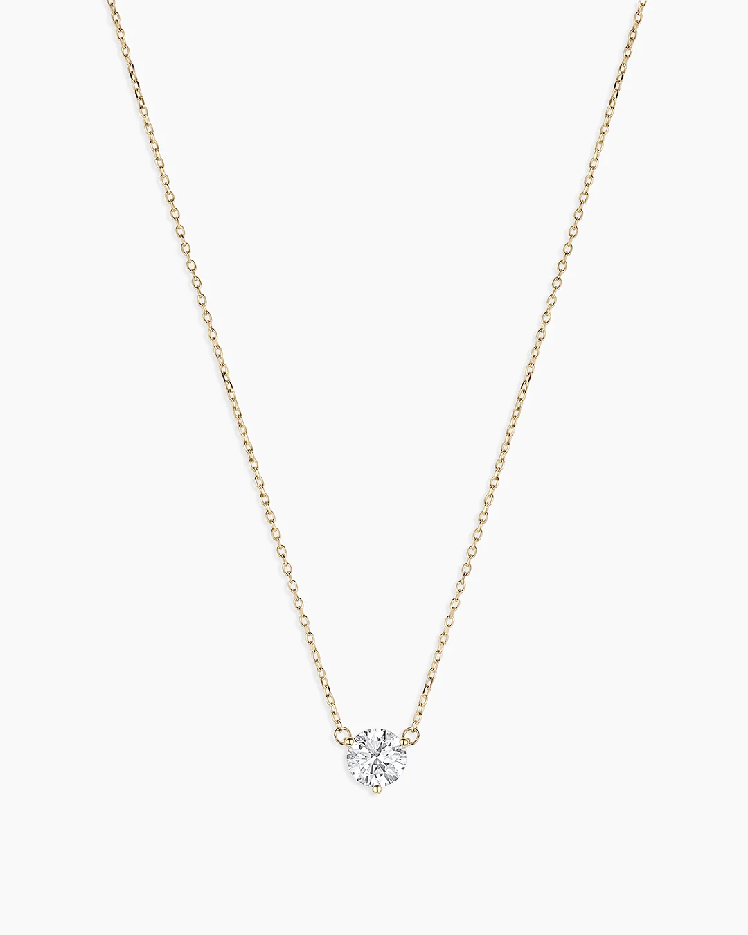 14K Lab Grown Diamond Solitaire Necklace