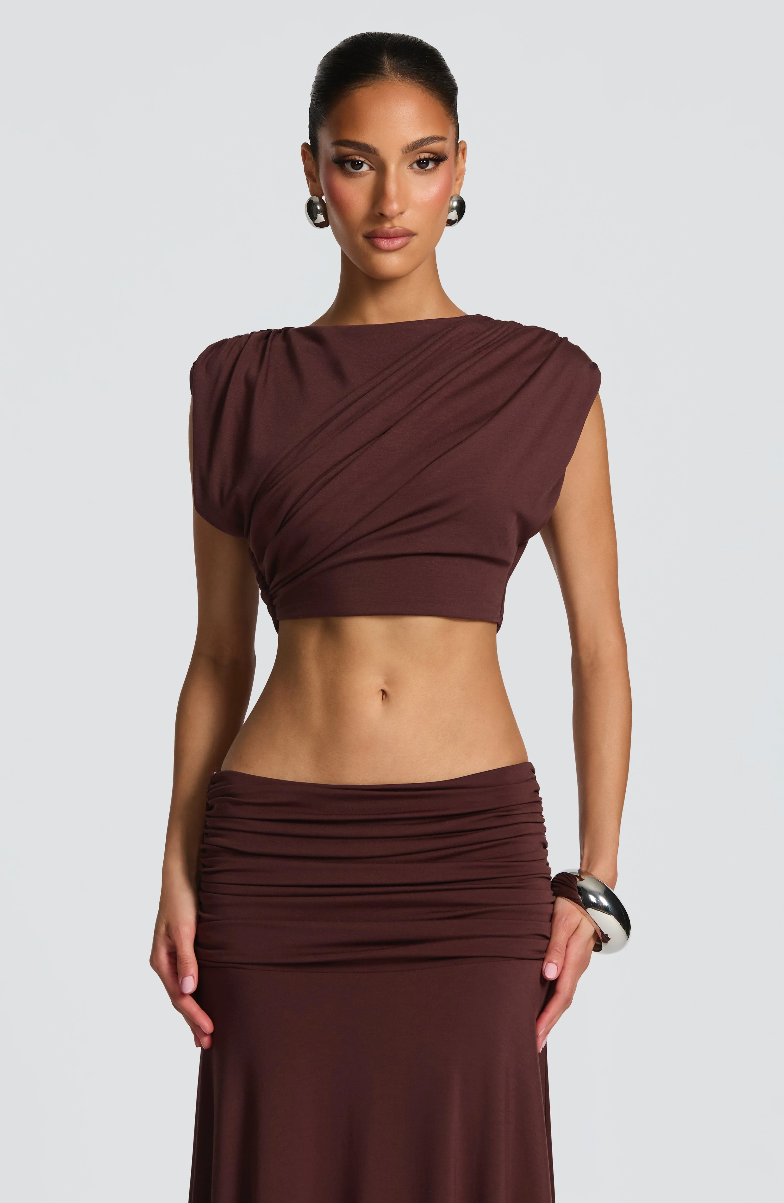 Amara Top - Plum Brown