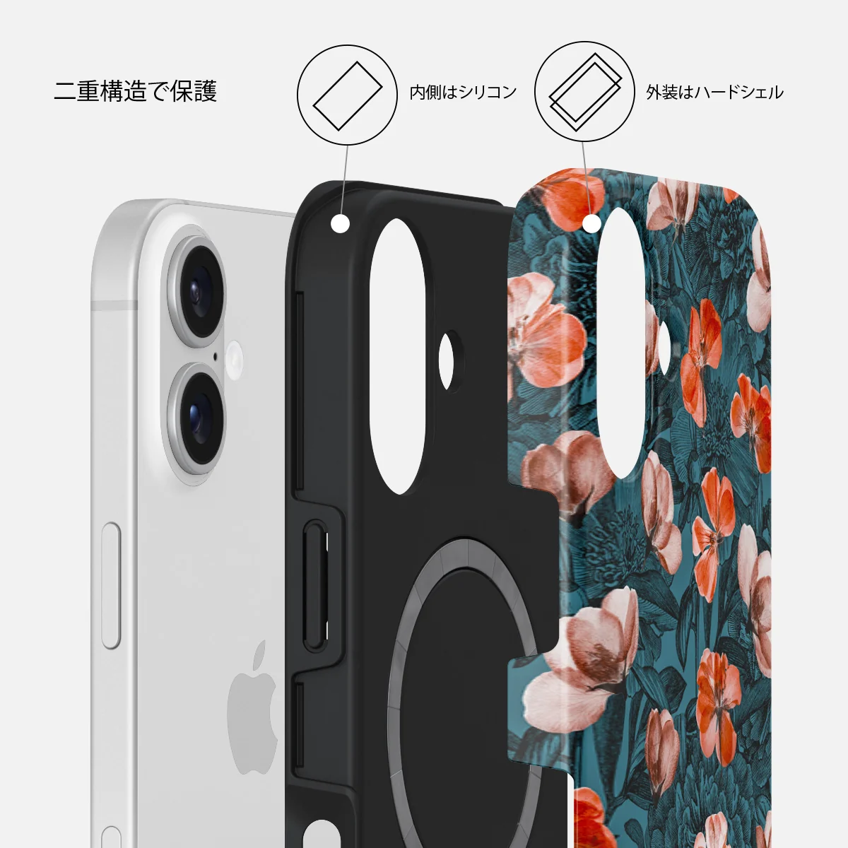 No Rain No Flowers - iPhone 16 ケース