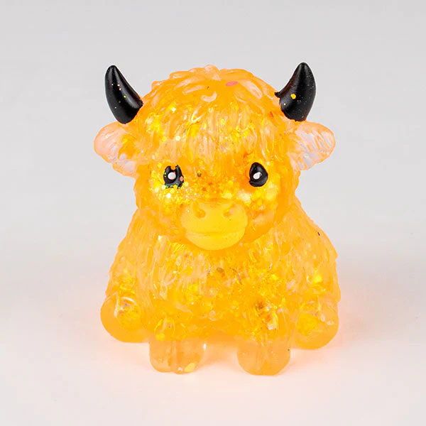 Sugah-Mals Glitter Cows Sugar Stress Ball Squishy Fidget Toy (1pc) Color Ships Assorted
