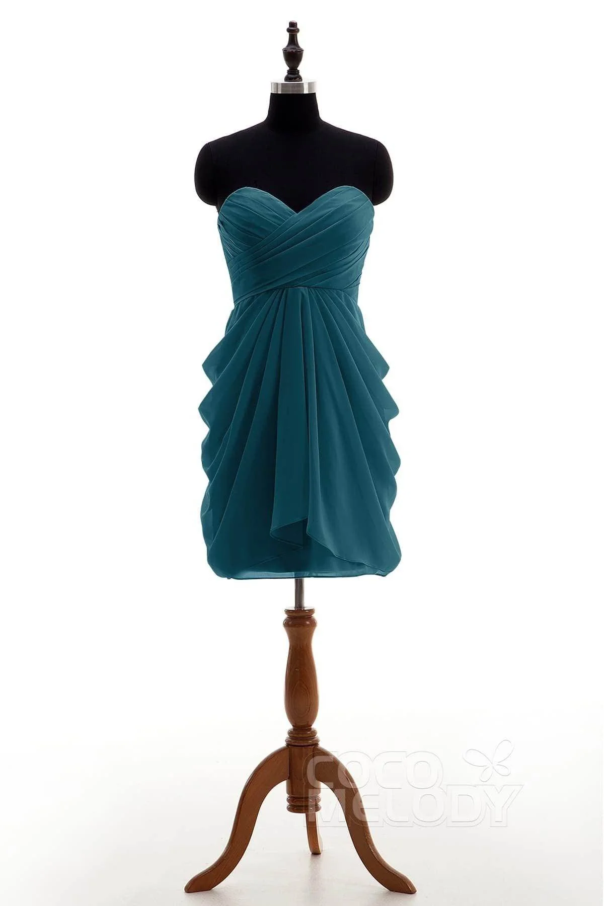 Sheath-Column Knee Length Chiffon Bridesmaid Dress NB2746