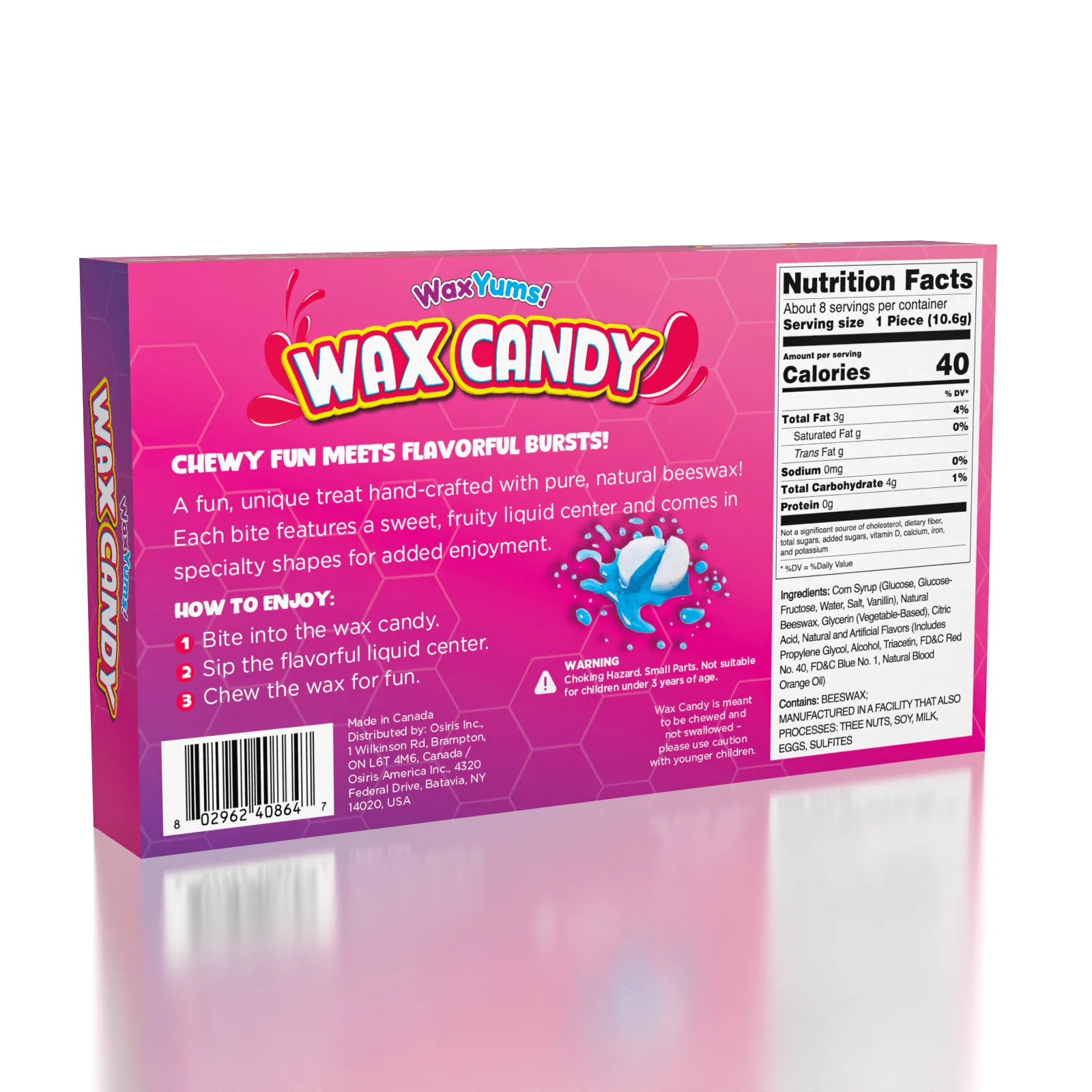 WaxYums! Chewy Gushing Wax Candy 85g (3oz)
