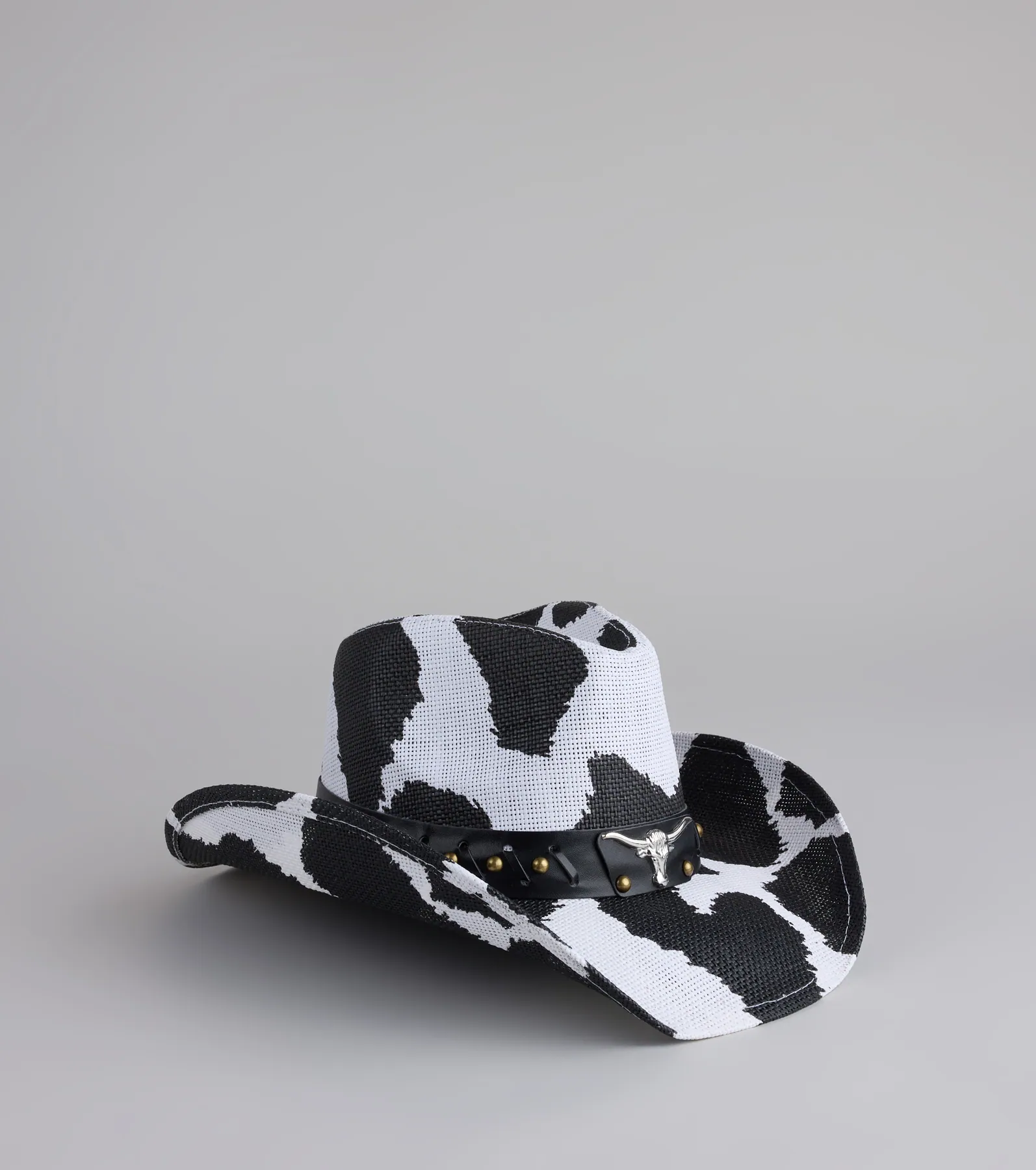 Saddle Up Cow Print Cowboy Hat