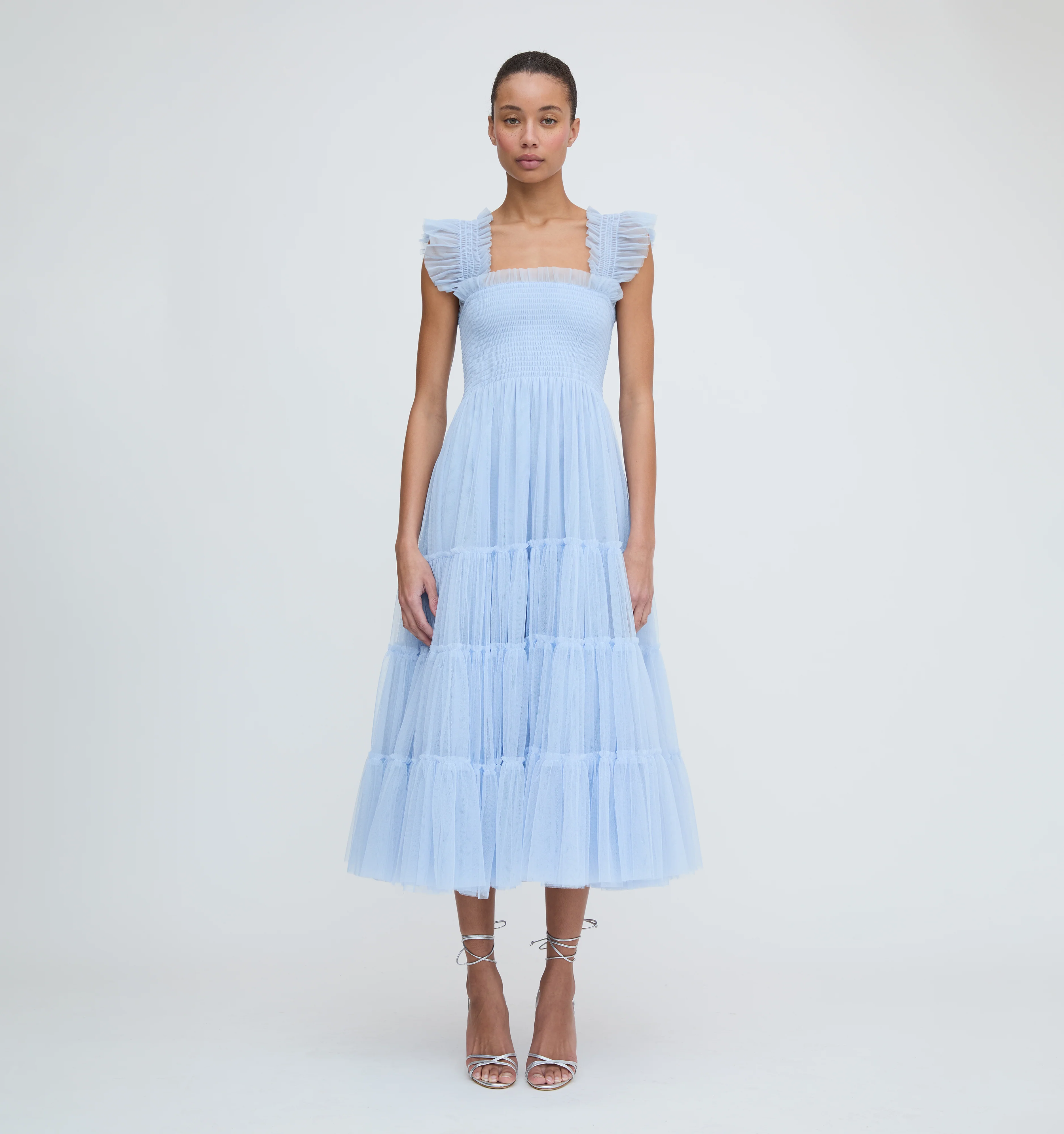 The Tulle Ellie Nap Dress - Powder Blue Tulle
