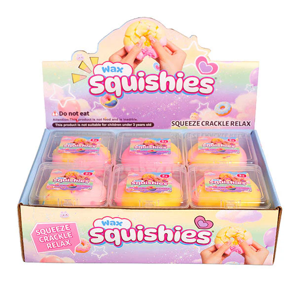 Wax Squishies® Donut Wax Crackle Fidget Clay Toy (1pc)