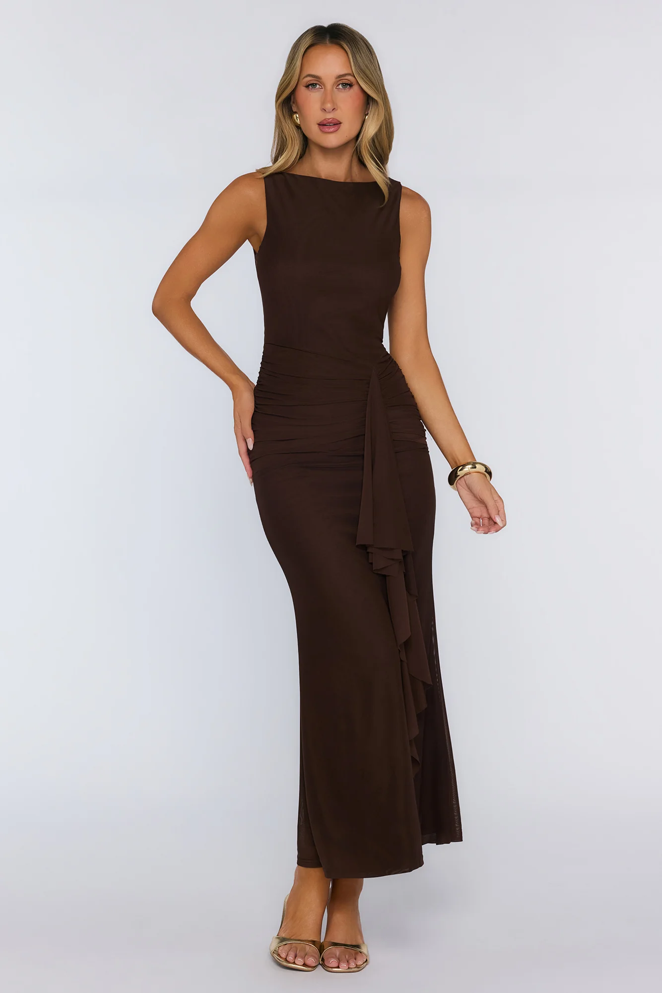 Studio Siren Maxi Dress Brown
