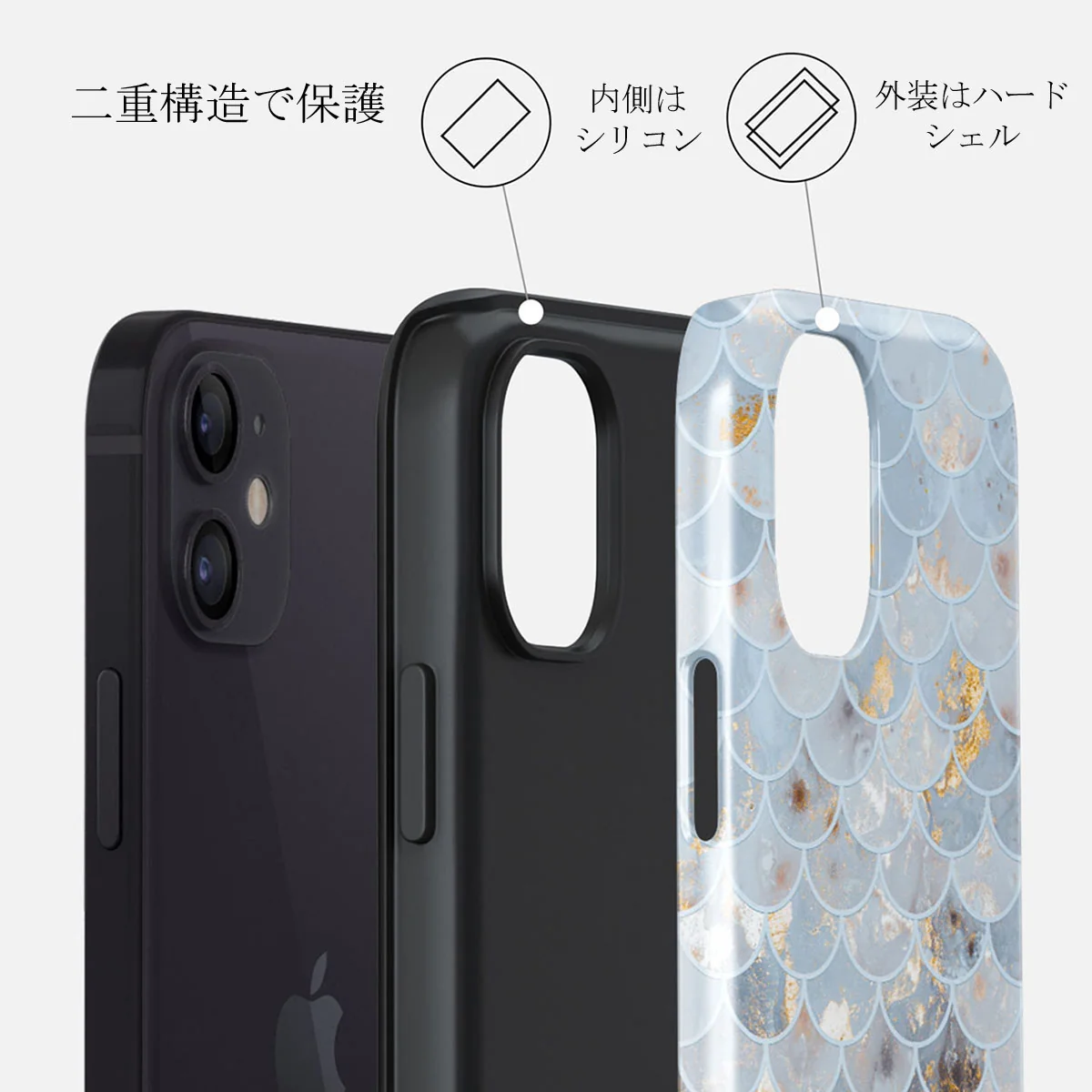 Mermaid Skin - iPhone 12 ケース
