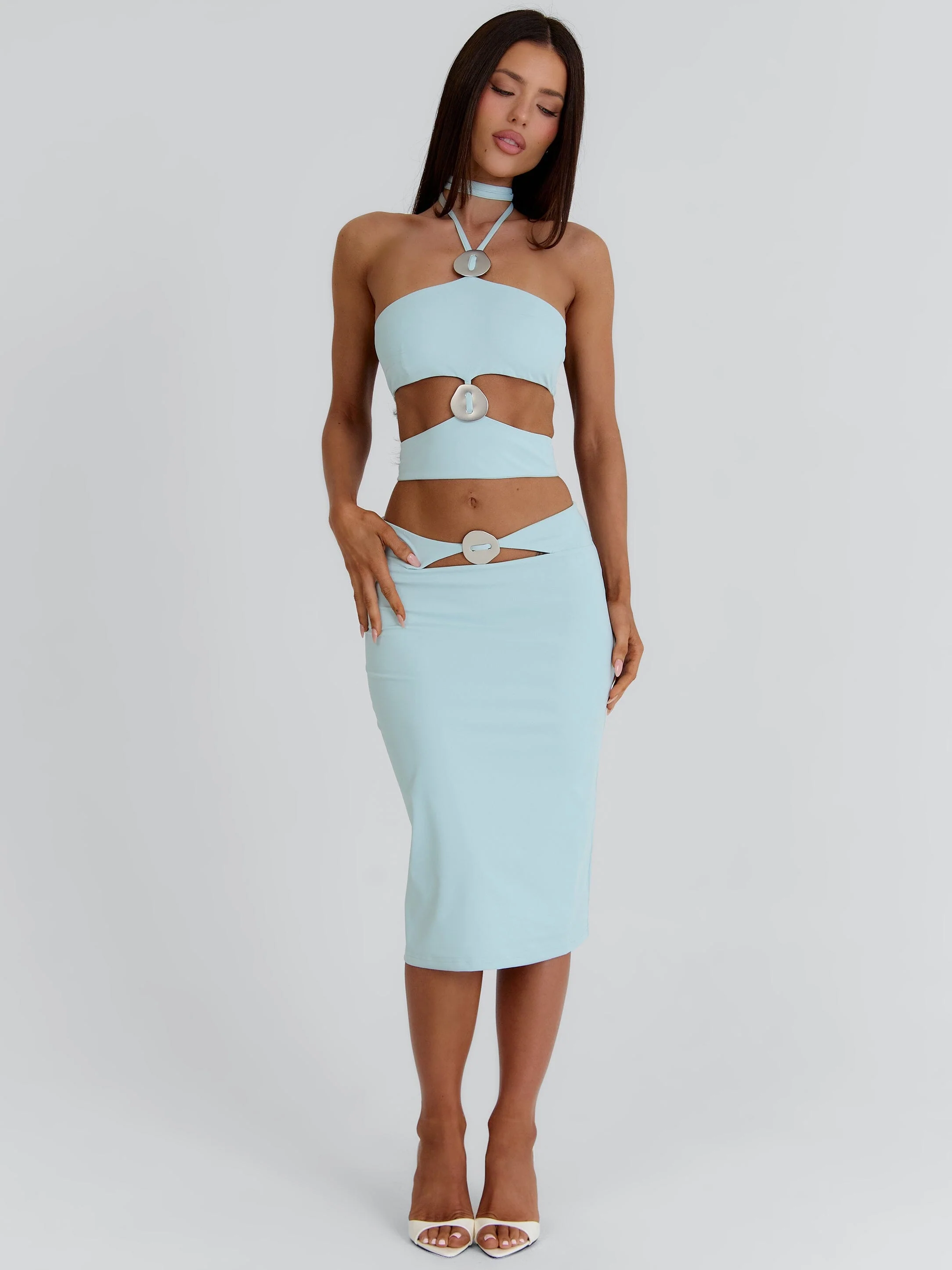 ZANIAH MIDI SKIRT MINT