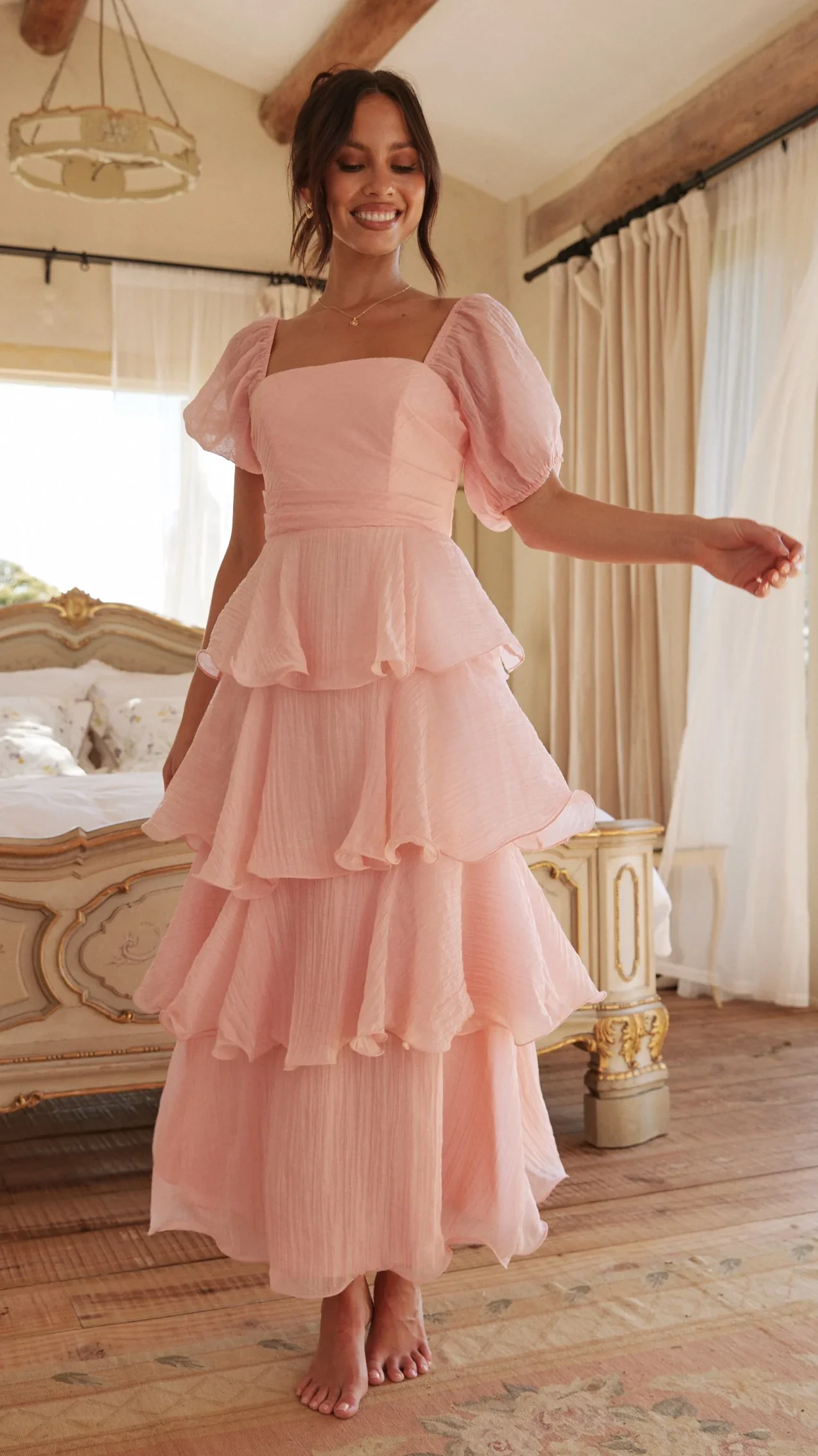 Lanelle Maxi Dress - Pink - luluinthesky