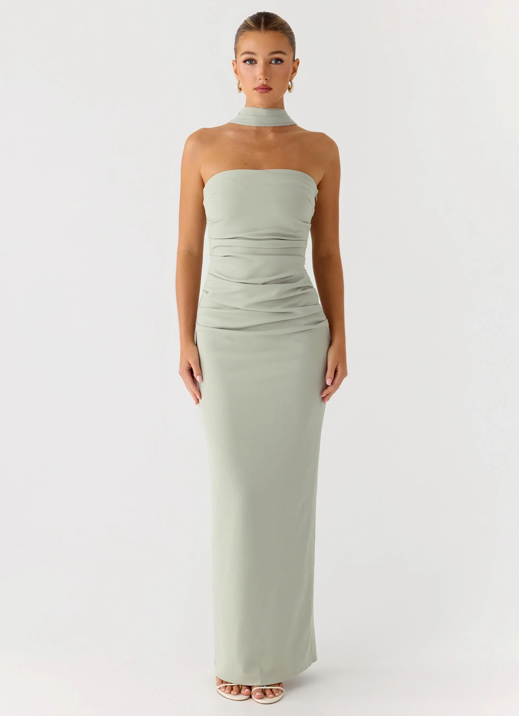 Libra Maxi Dress - Pastel Sage
