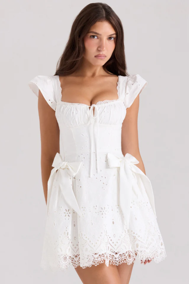 Giglio Broderie Anglais Mini Dress