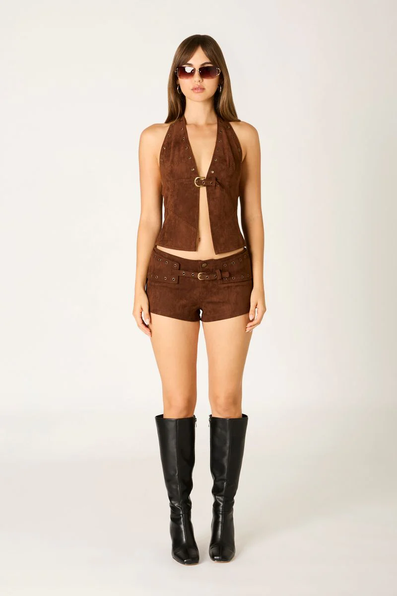 Faux Suede Shorts