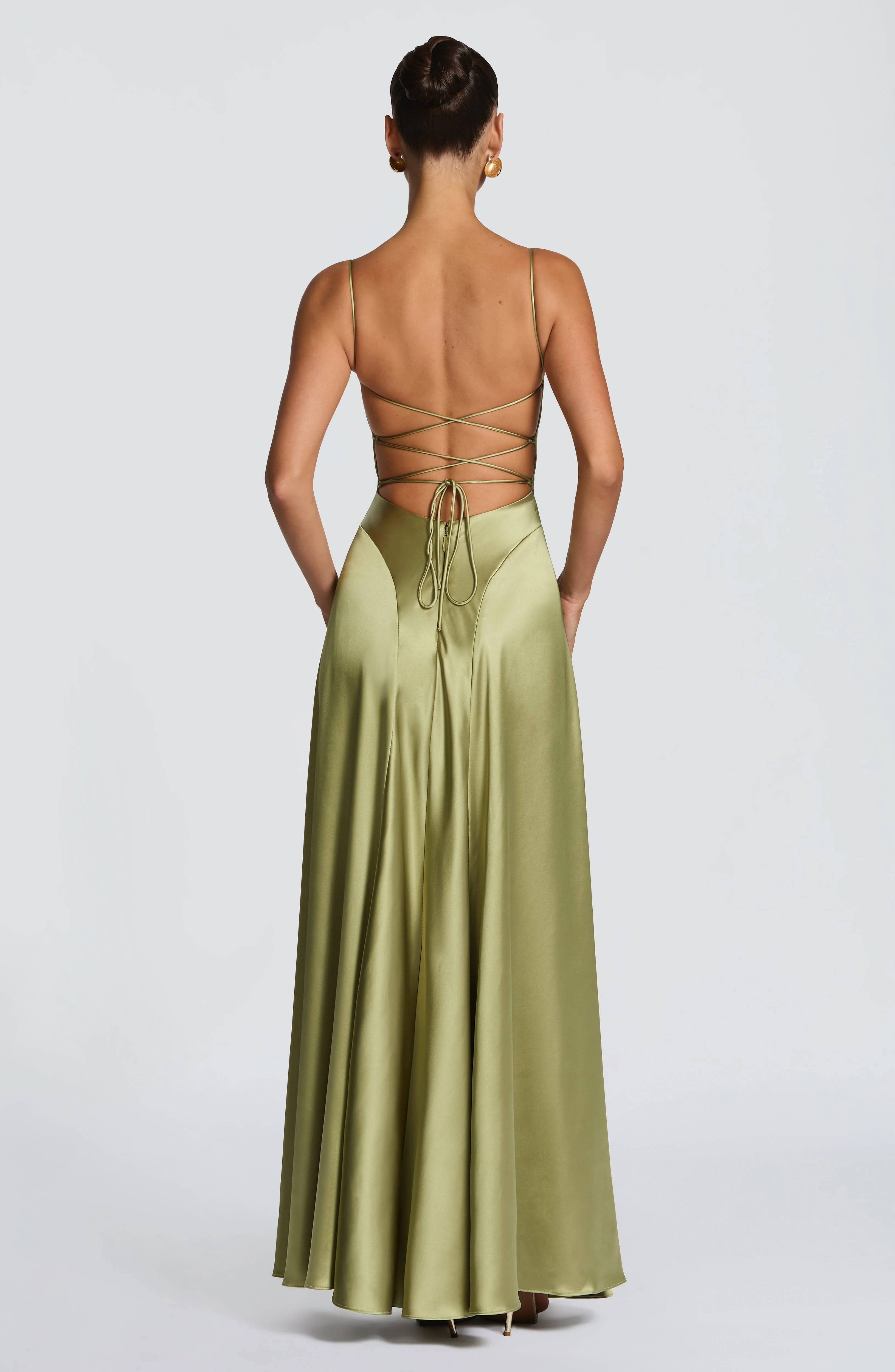 Adelina Maxi Dress - Light Olive