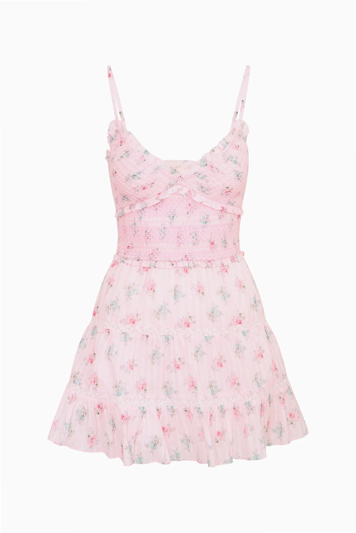 Lizzy Floral Cotton Mini Dress