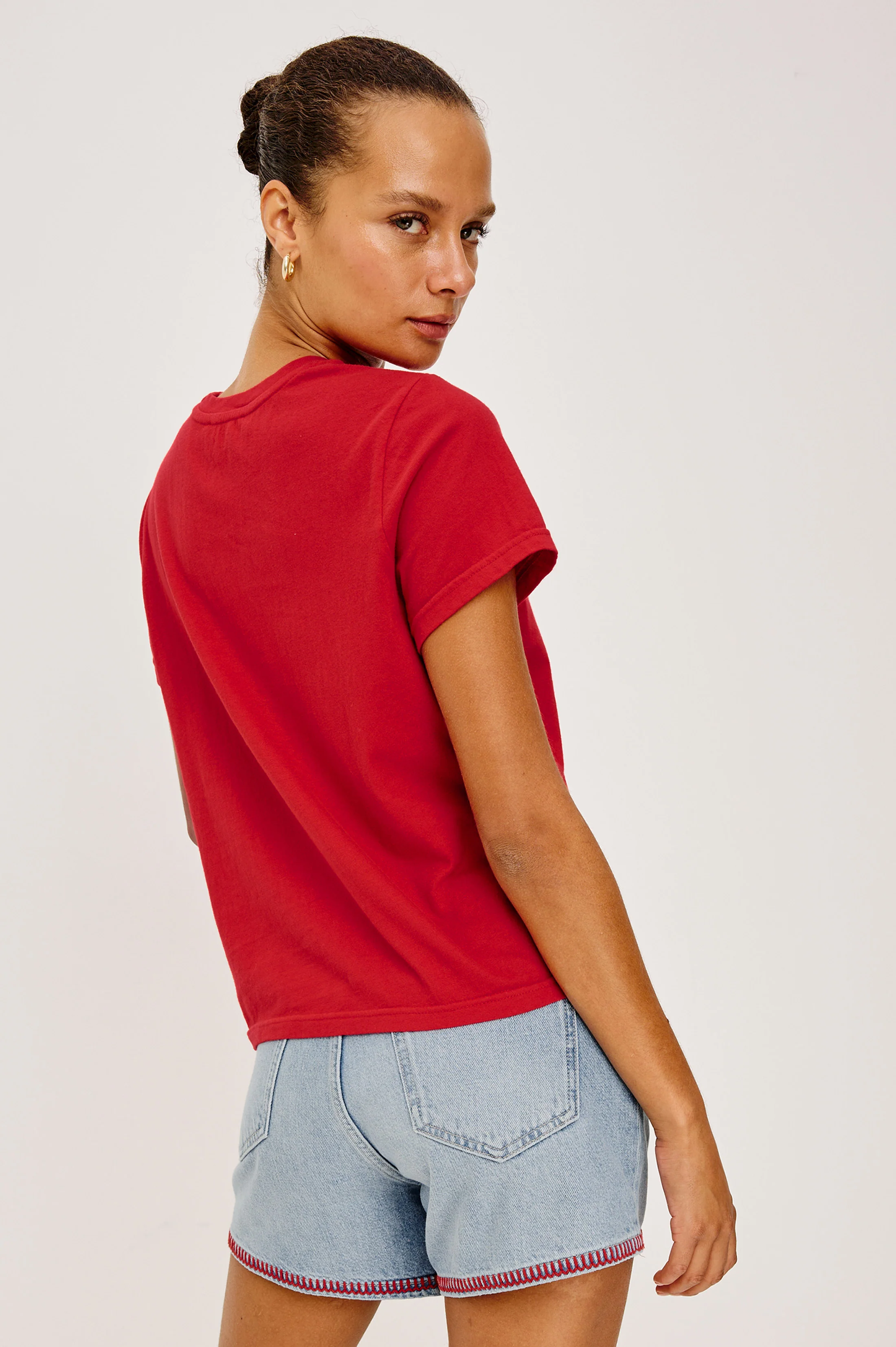 Rails X Giadzy The Classic Crew T-Shirt - Andiamo Tomato
