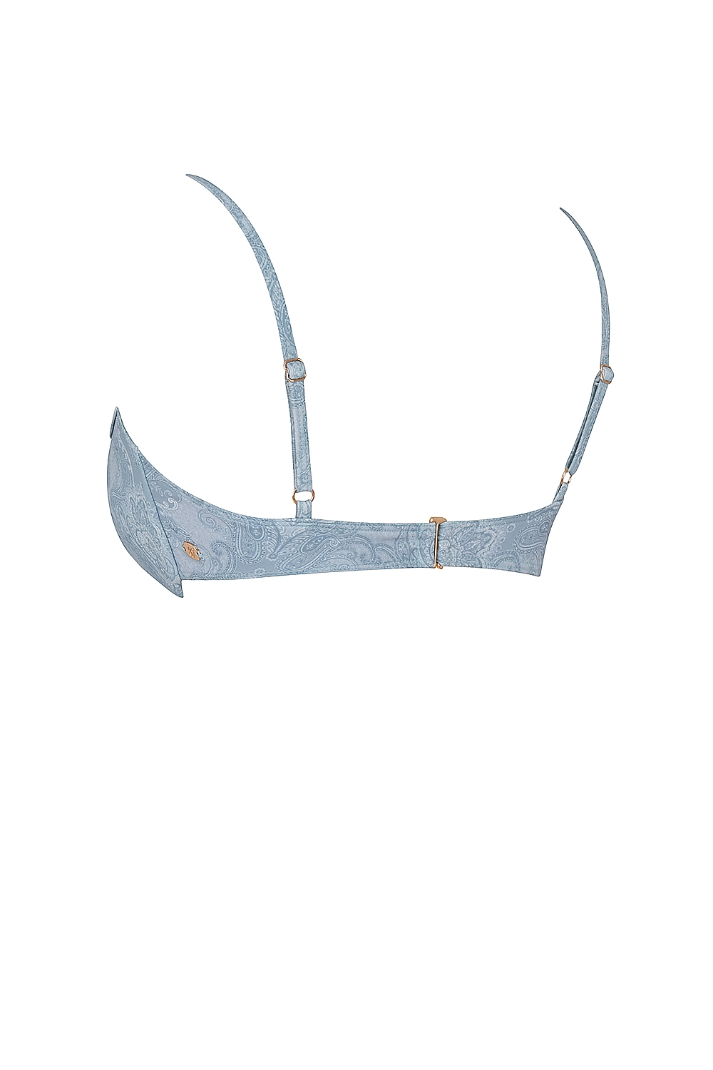 Blue Paisley Underwired Bikini Top
