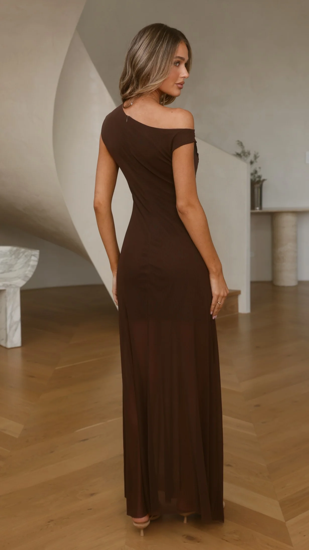 Raya Maxi Dress - Chocolate