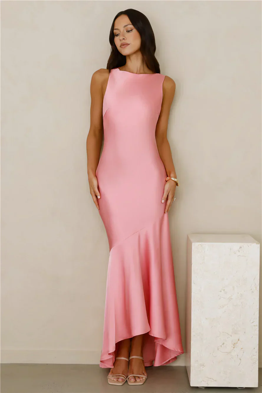 Bespoke Beauty Satin Maxi Dress