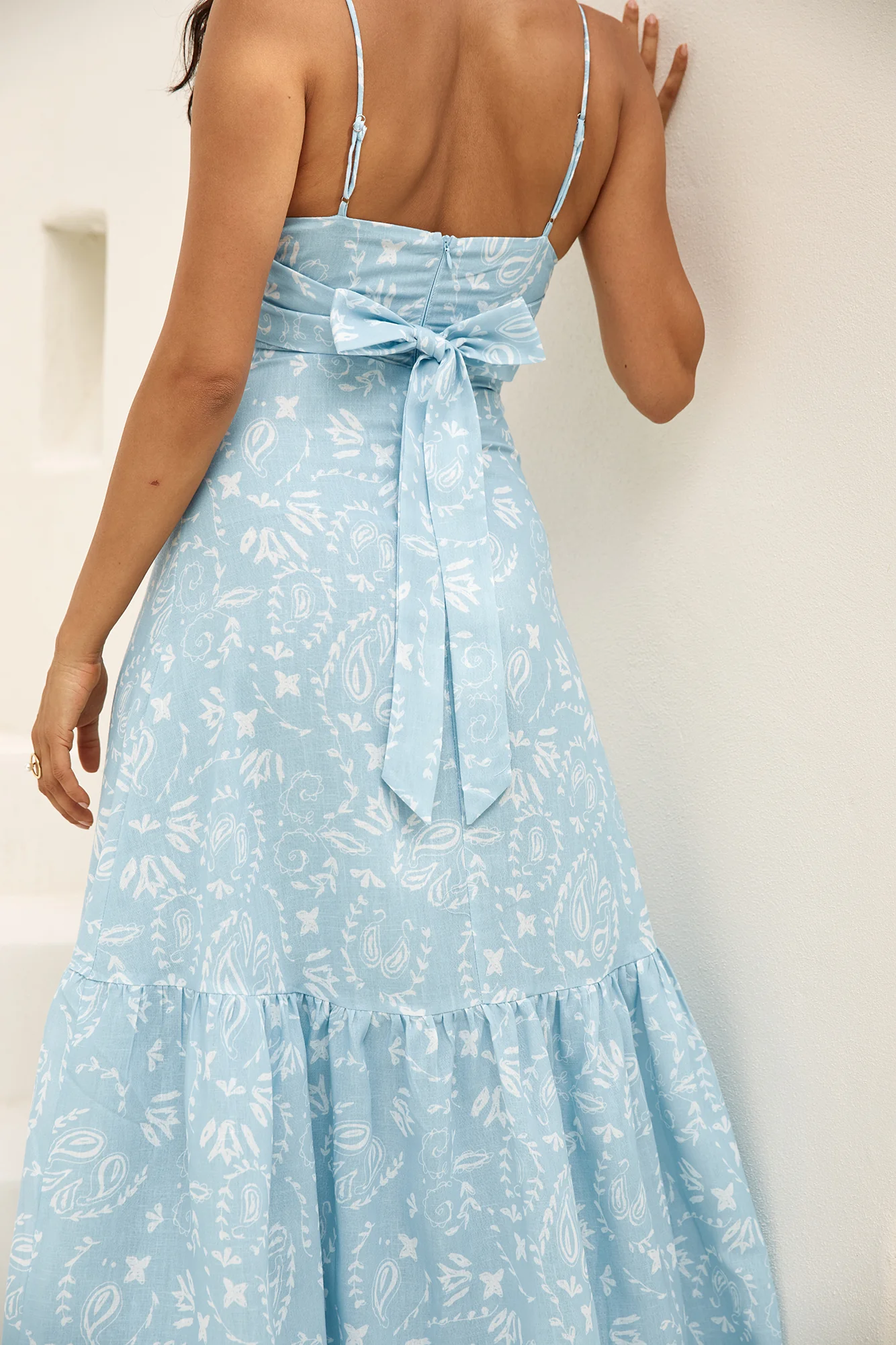 Bright Skies Maxi Dress Blue - luluinthesky