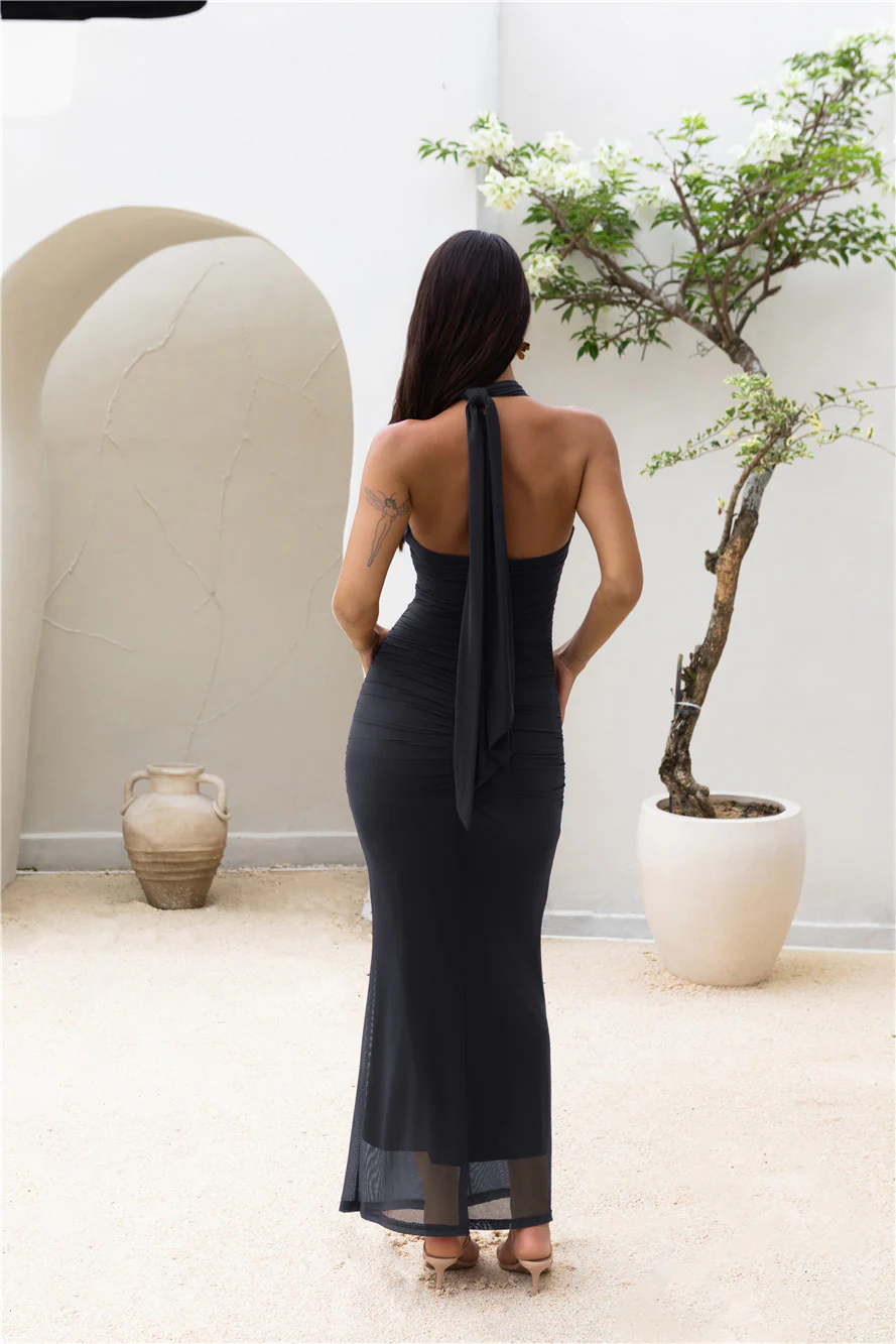 Midnight Muse Maxi Dress Black
