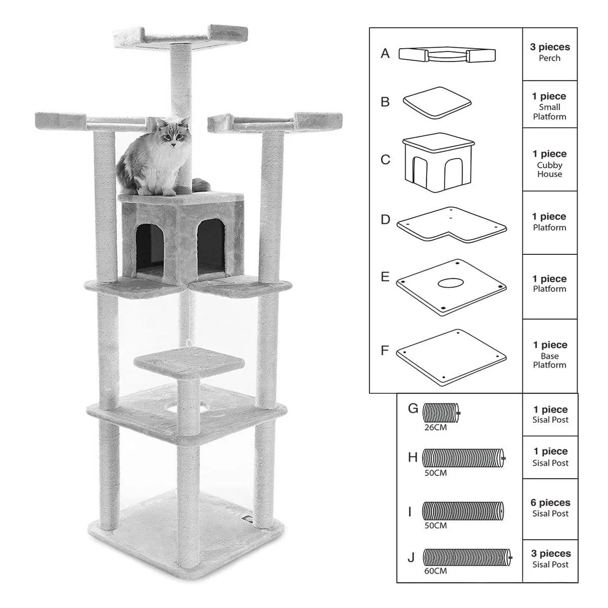 Replacement Parts For Casita Cat Tree 80