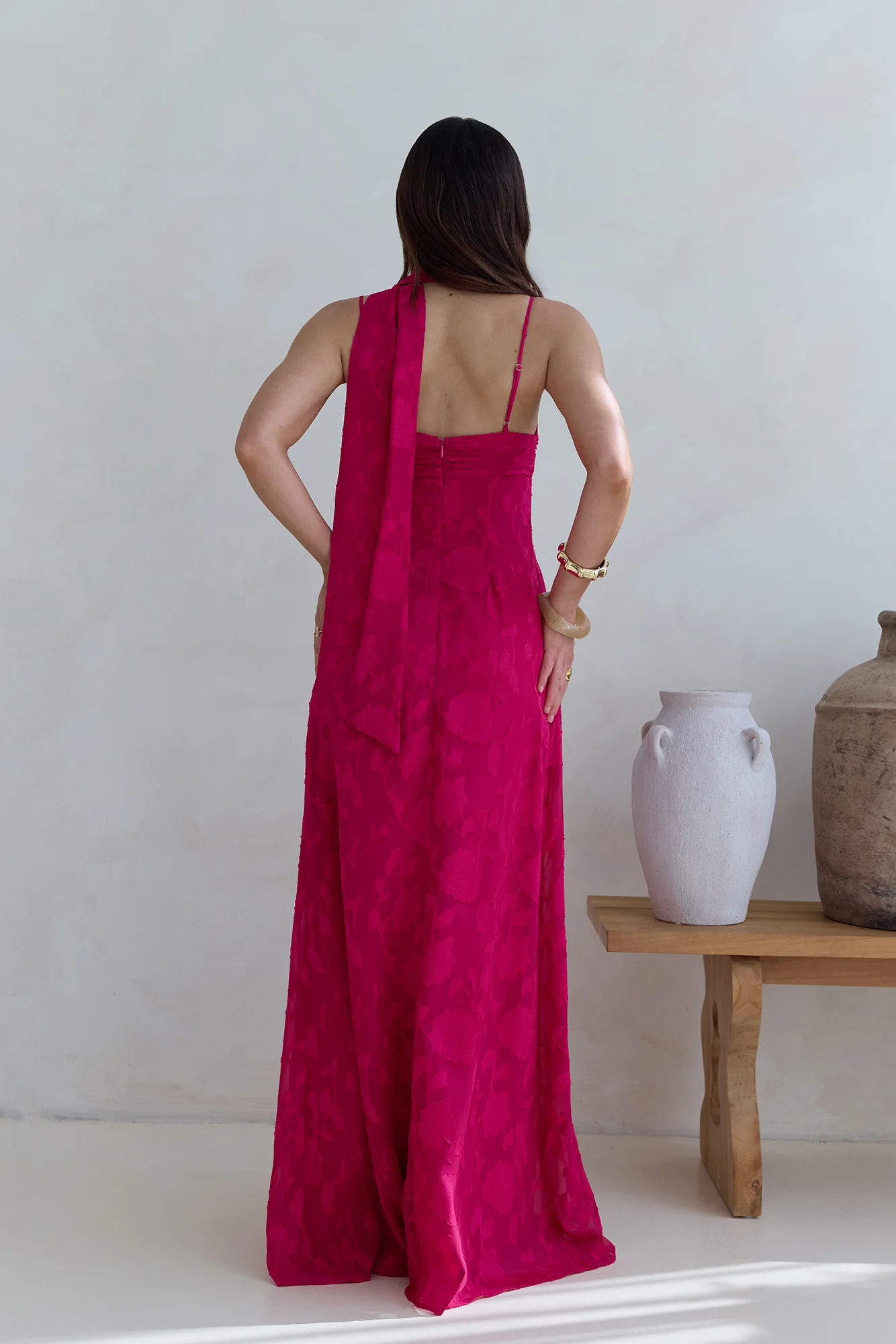 Flirt With Fire Maxi Dress Pink