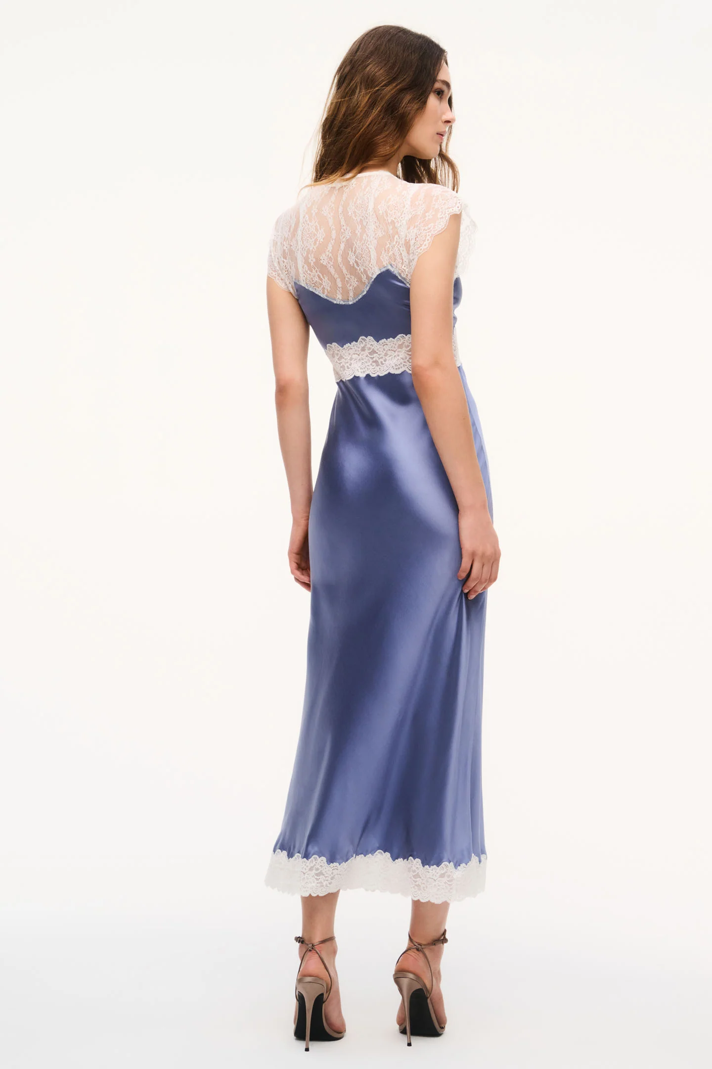 Vella Silk-Blend Lace Maxi Dress