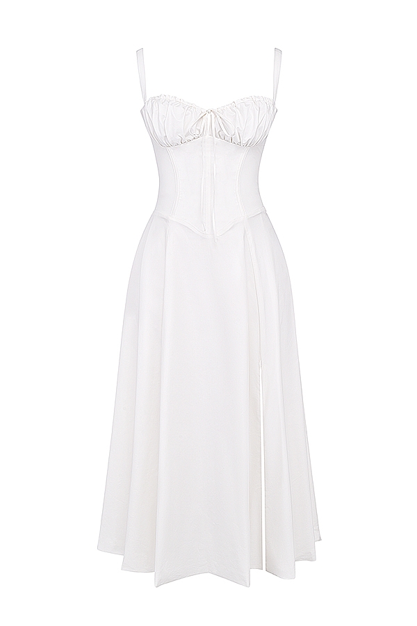 White Bustier Sundress