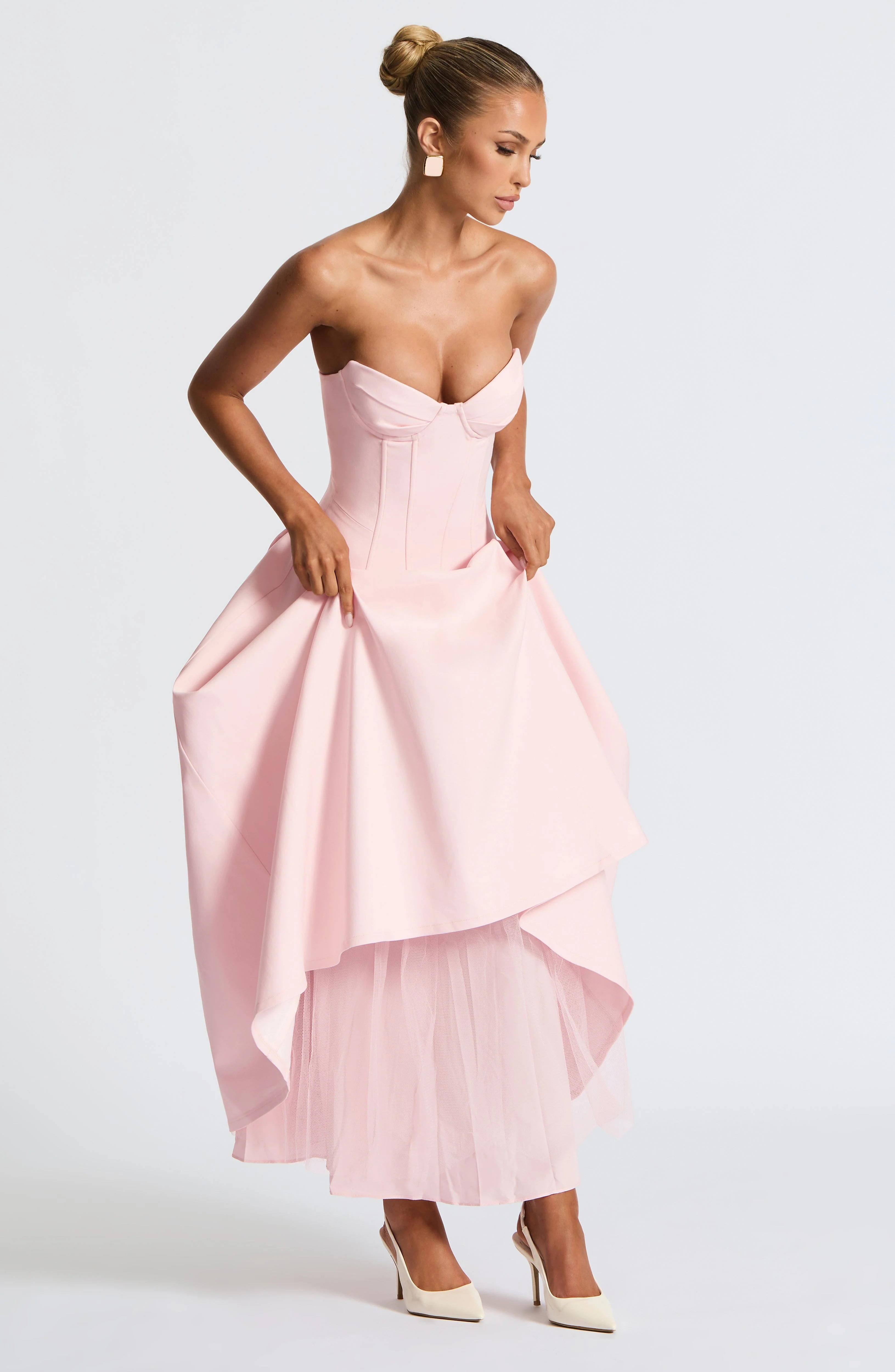 Salma Midi Dress - Blush