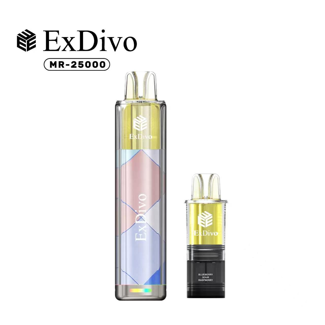 BLUEBERRY SOUR RASPBERRY - ExDivo KUZ 25K Replaceable Pod Vape