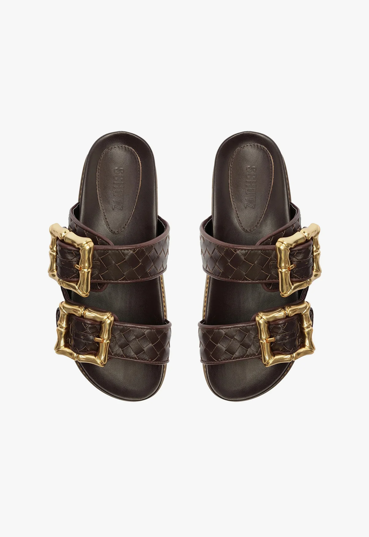 Enola Sporty Woven Leather Flat