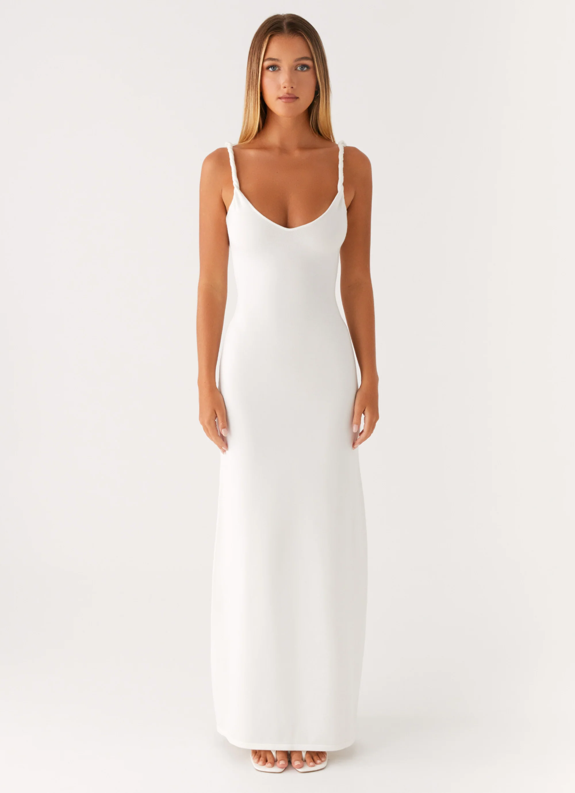 Anastasia Maxi Dress - Ivory - luluinthesky