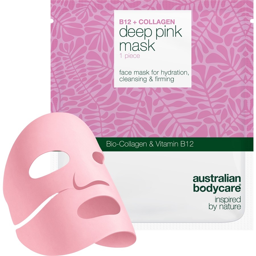 Australian Bodycare Maseczki na twarz B12 + Collagen Deep Pink Mask