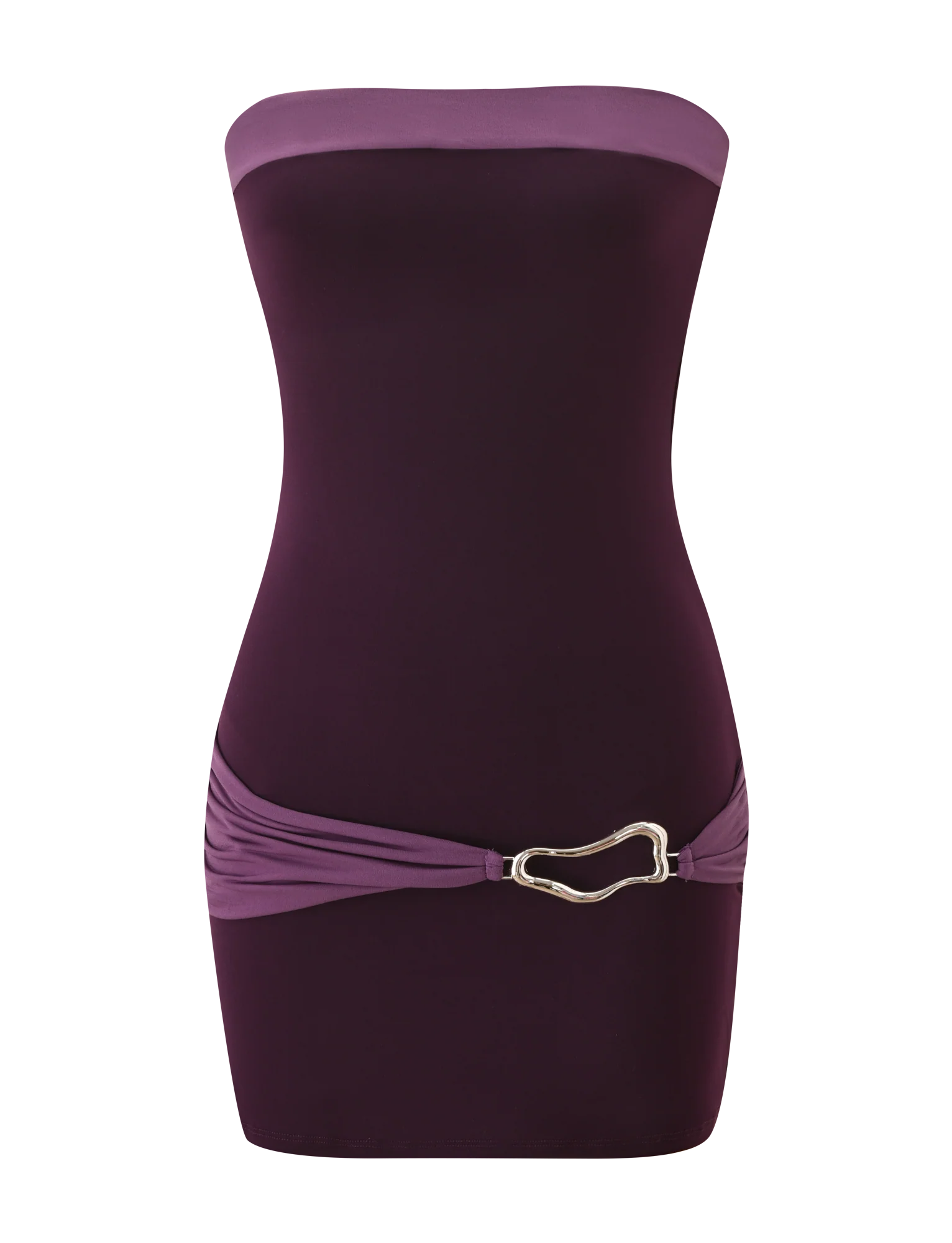 Eos Mini Dress - Aubergine And Iris