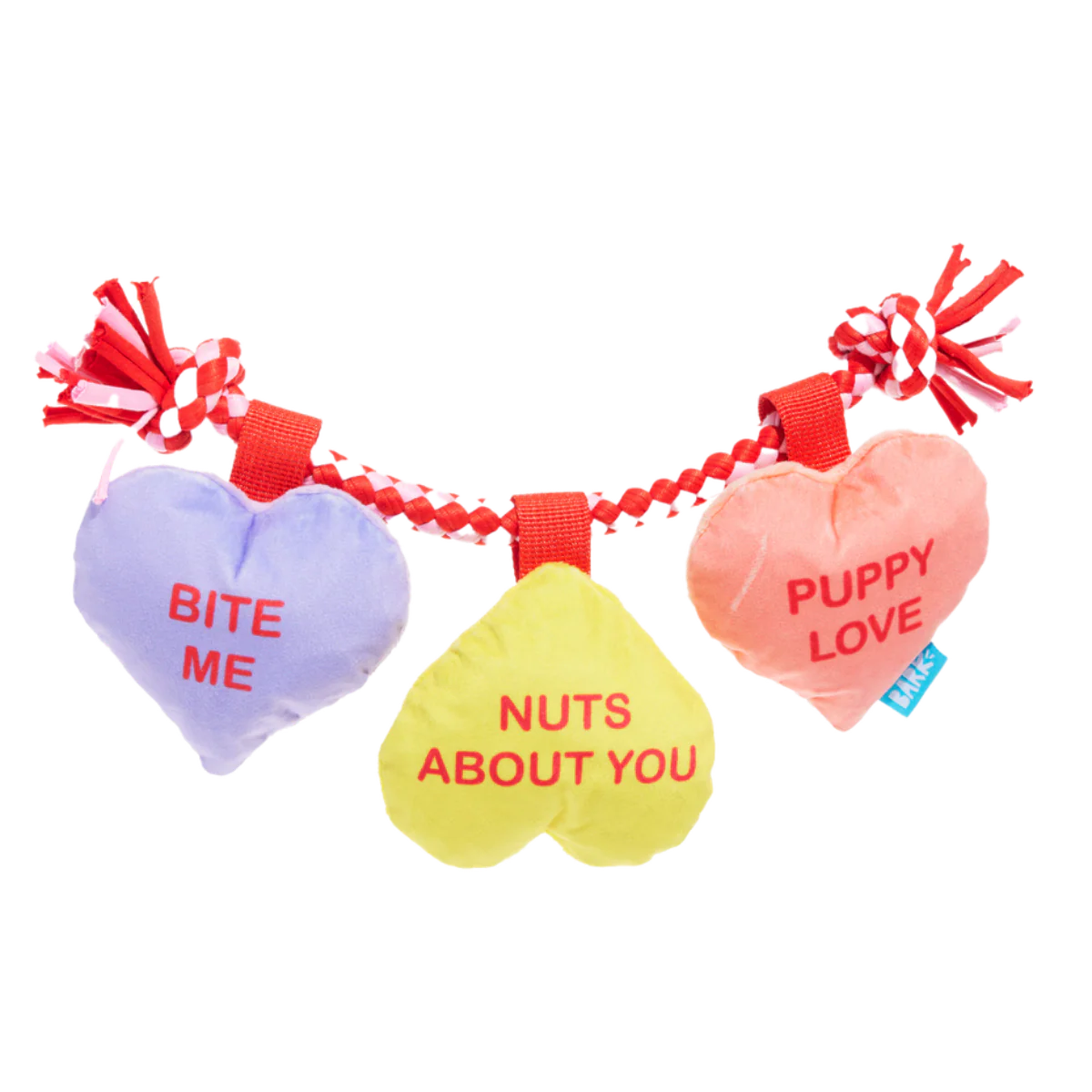 Tuggin' Heart Strings Plush Tug Dog Toy