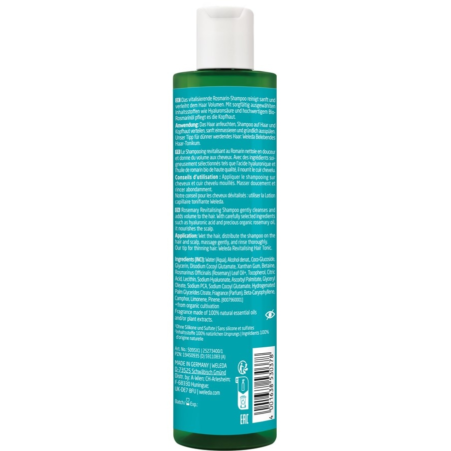 WELEDA Shampoo Szampon rewitalizujący z rozmarynem
