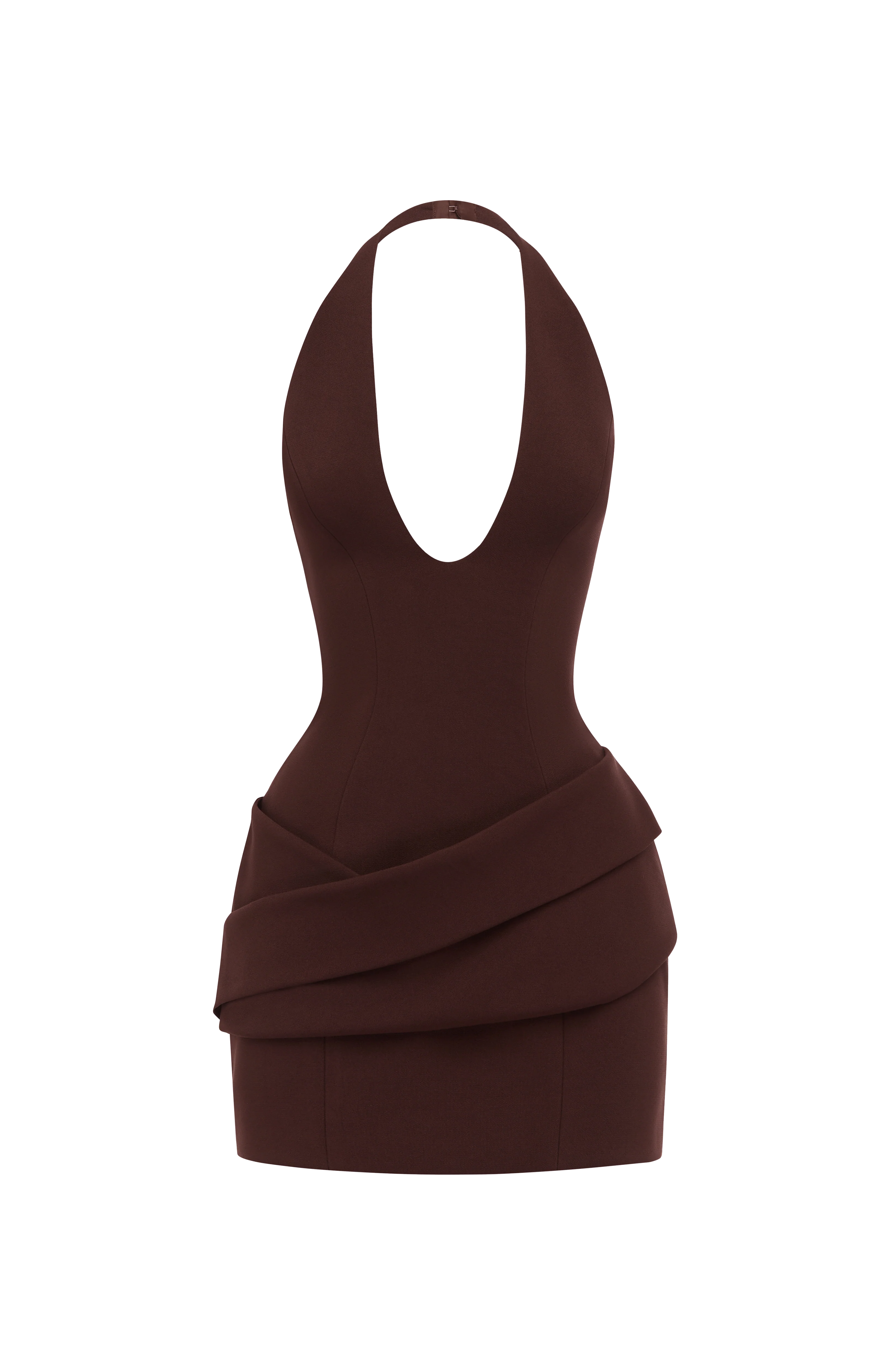 Adaline Mini Dress - Plum Brown