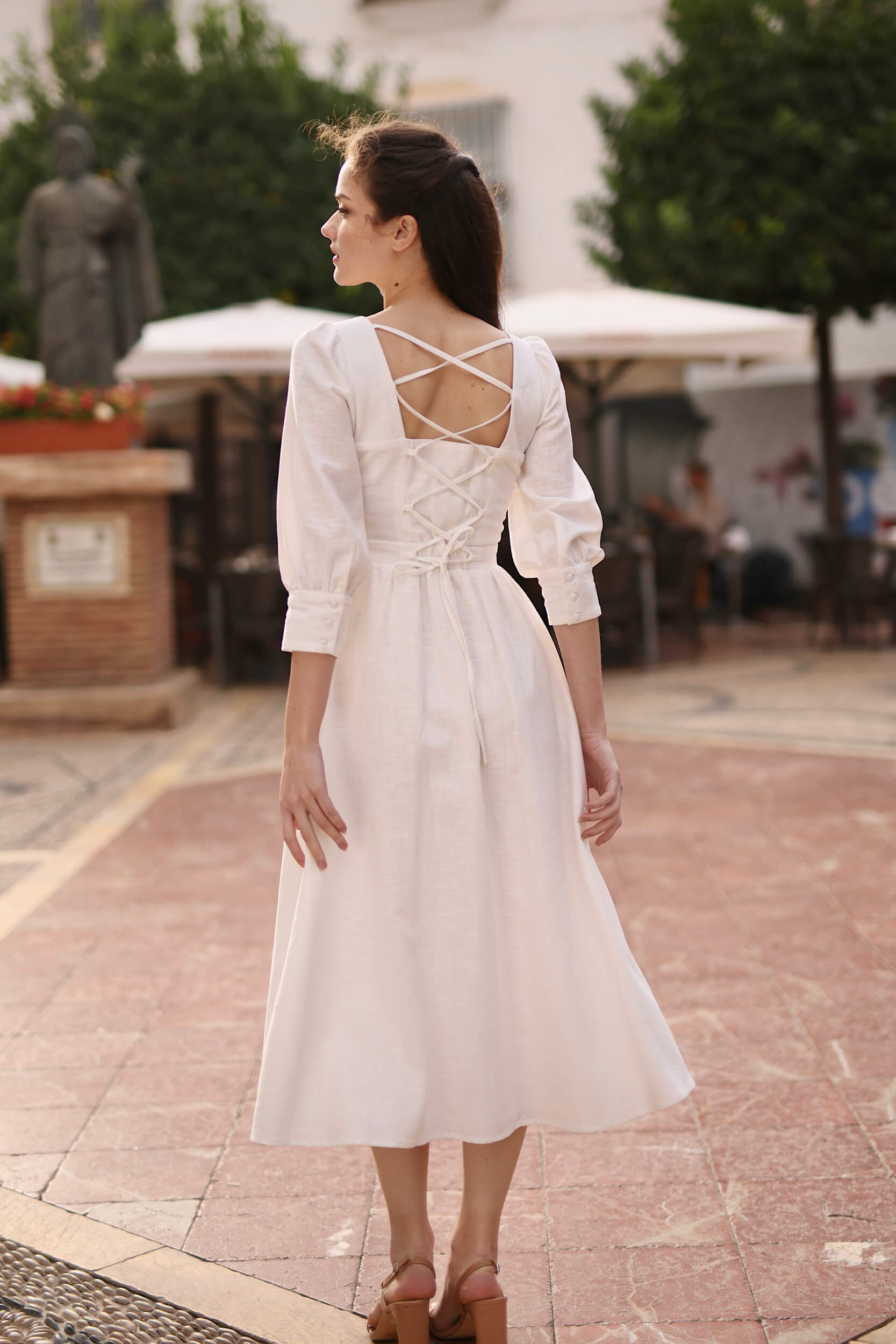 Esther Linen Dress - luluinthesky
