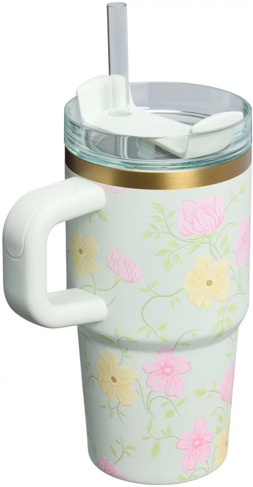 Stanley 20 oz. Quencher H2.0 FlowState Tumbler with Handle - Spring Blossoms