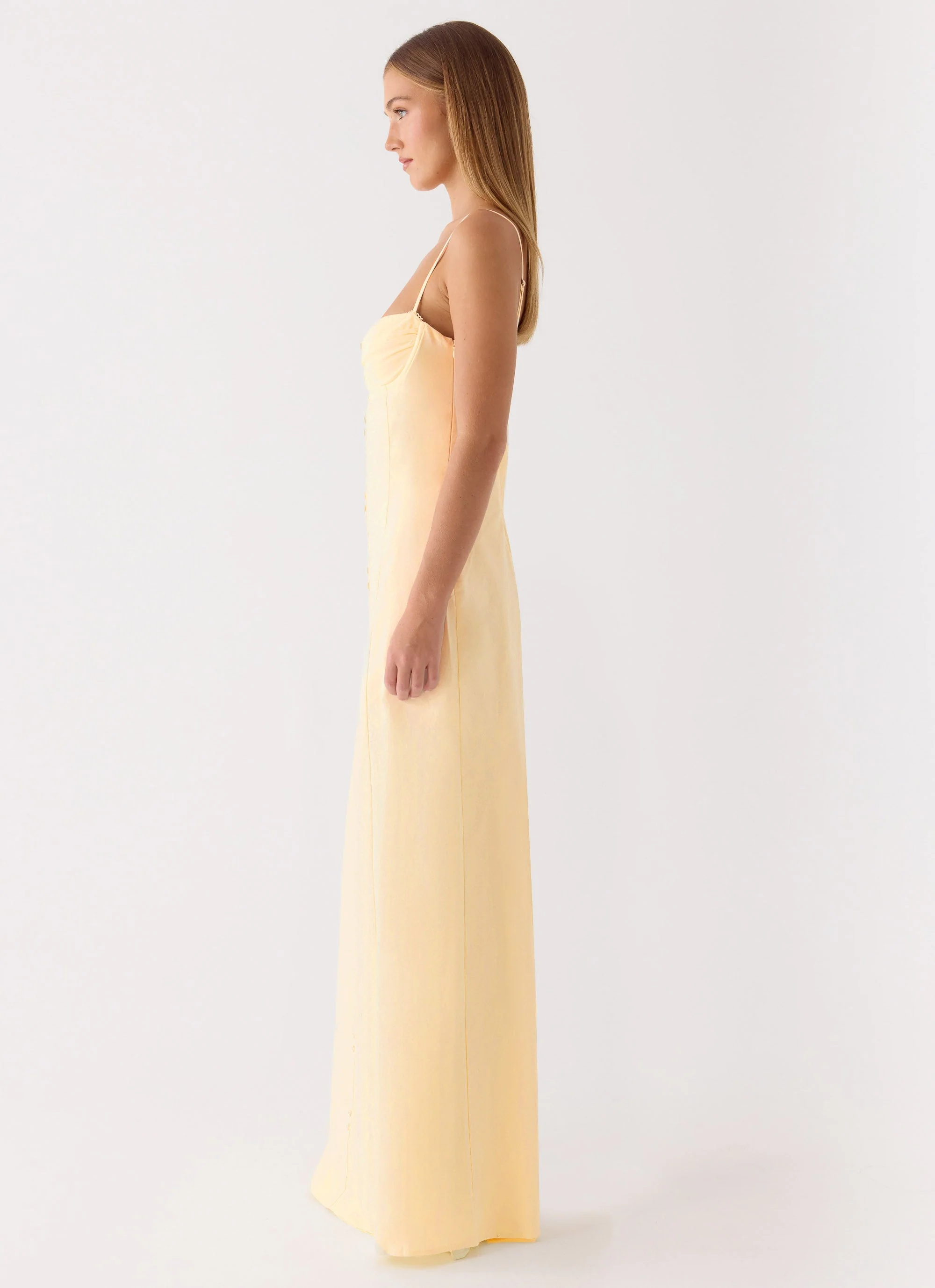Samah Maxi Dress - Lemon - luluinthesky